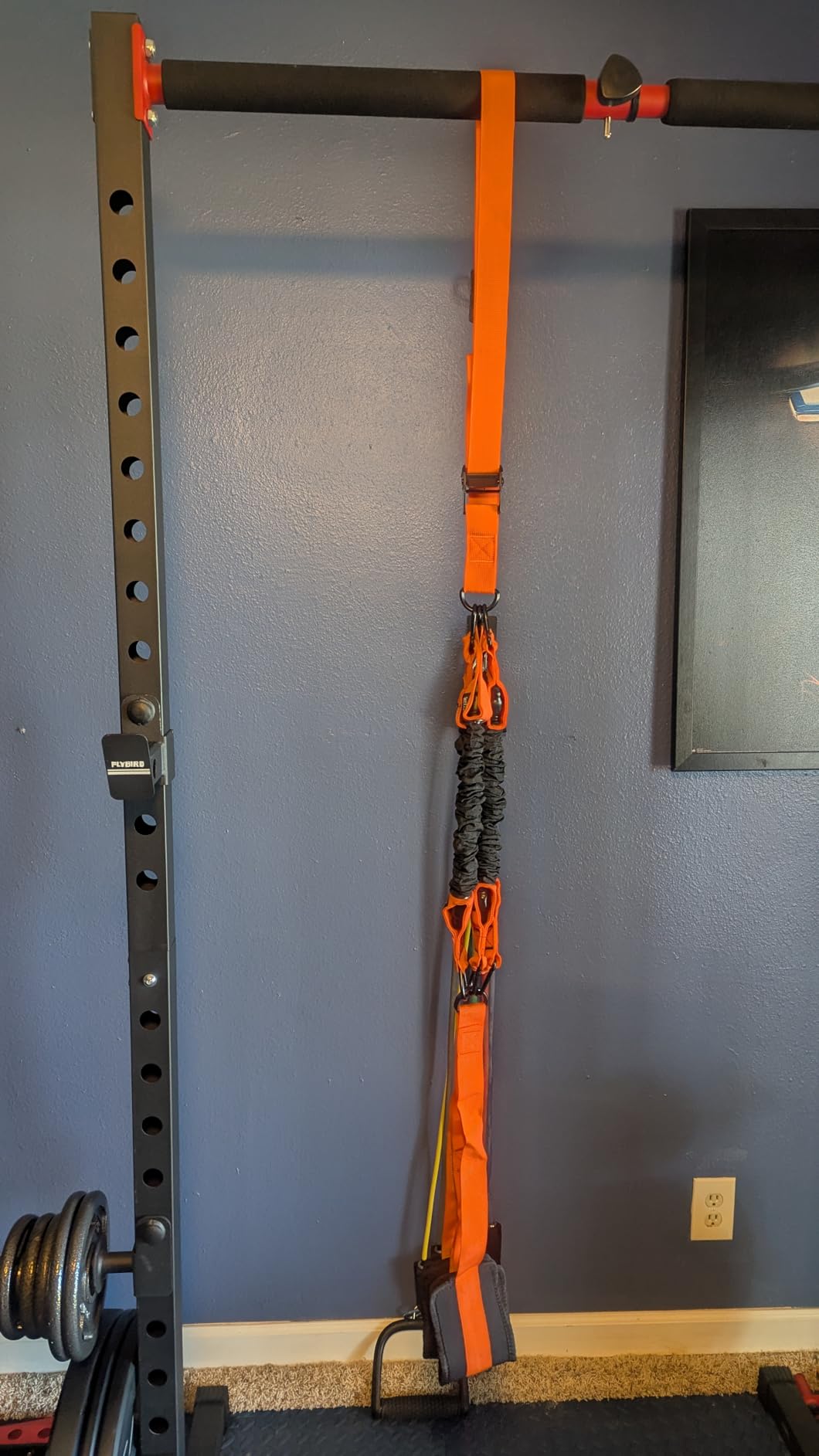 FLYBIRD SR1 Squat Rack, Adjustable Power Rack for 6FT/7FT Barbells customer photo 2