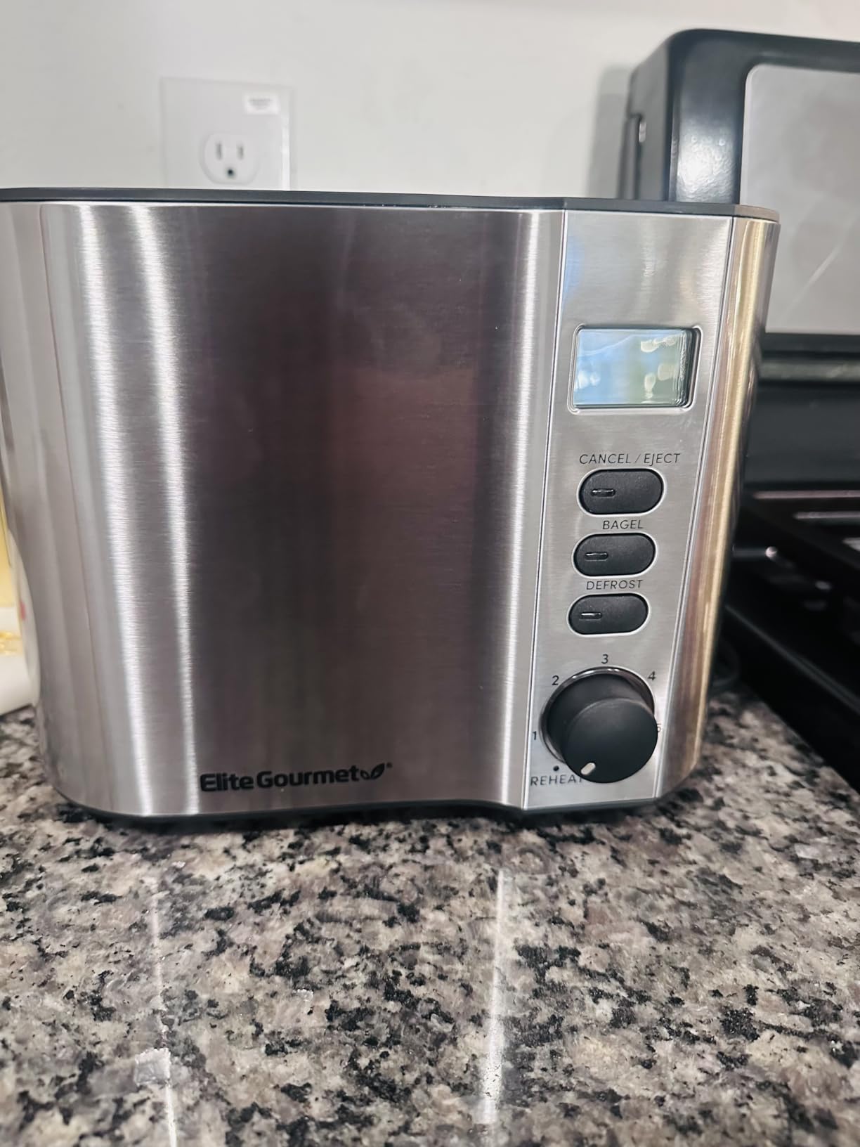 Elite Gourmet 2-Slice Cool-Touch Toaster, 1.25