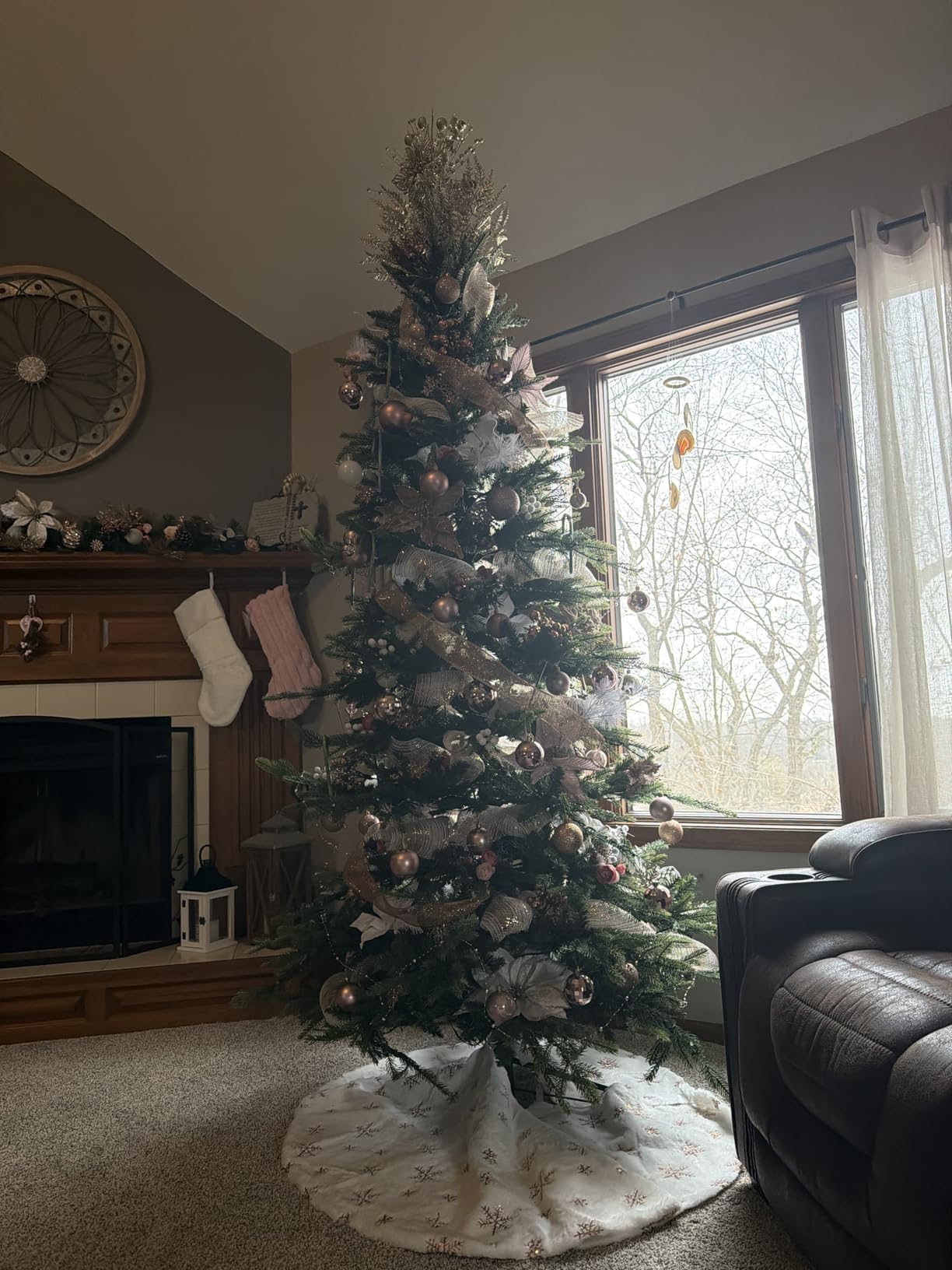 Best Choice Products 6ft Pre-Lit Artificial Aspen Slim Christmas Tree, Noble Holiday Décor w/ 1,350 Branch Tips, 2-in-1 Multicolor LED Lights, Cordless Connection, Metal Stand customer photo 2