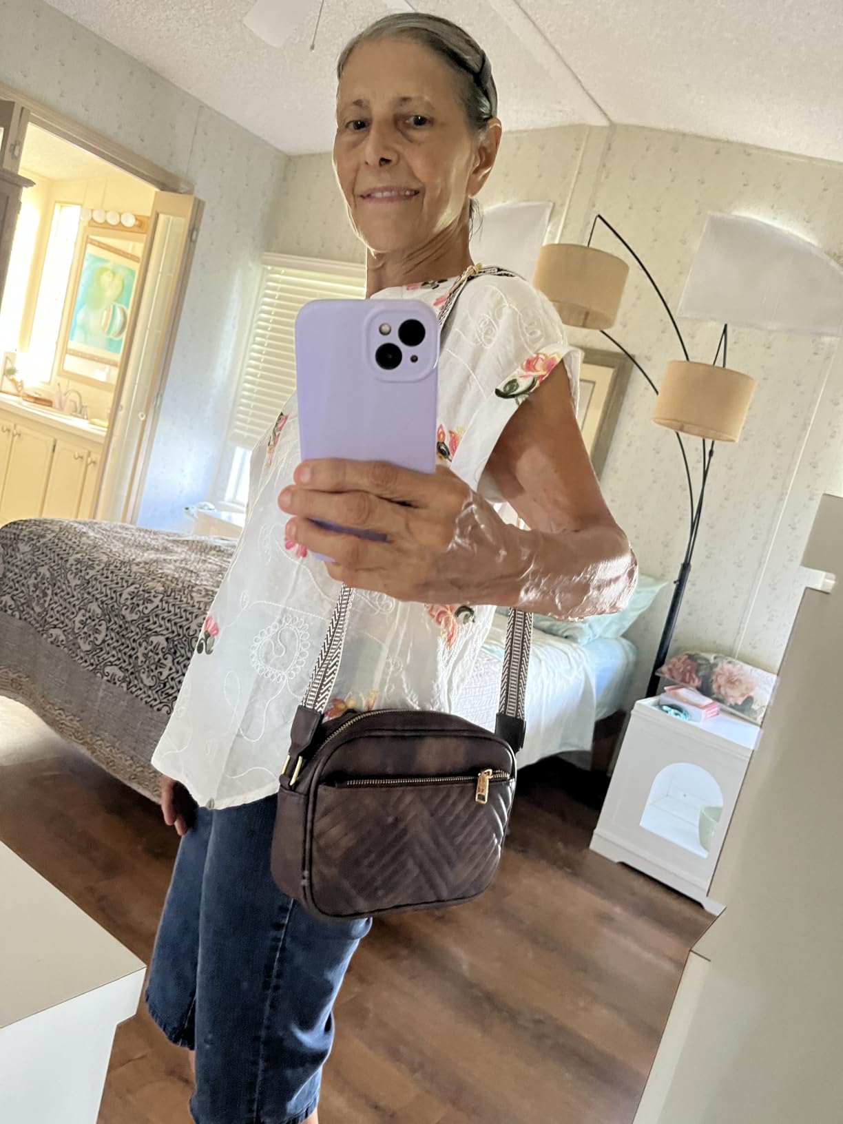 BOSTANTEN Quilted Small Crossbody Bag for Women Vegan Leather Purses customer photo 1