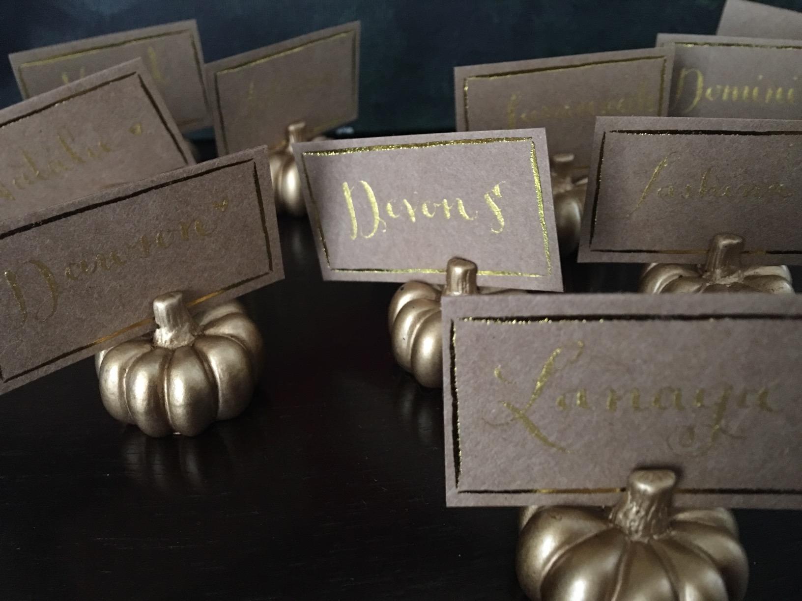 Kate Aspen Fall Decor Mini Gold Pumpkin Place Card Holder (Set of 6), Place Settings, Perfect for Thanksgiving Table Decor, Fall Themed Weddings, Bridal Brunches customer photo 1