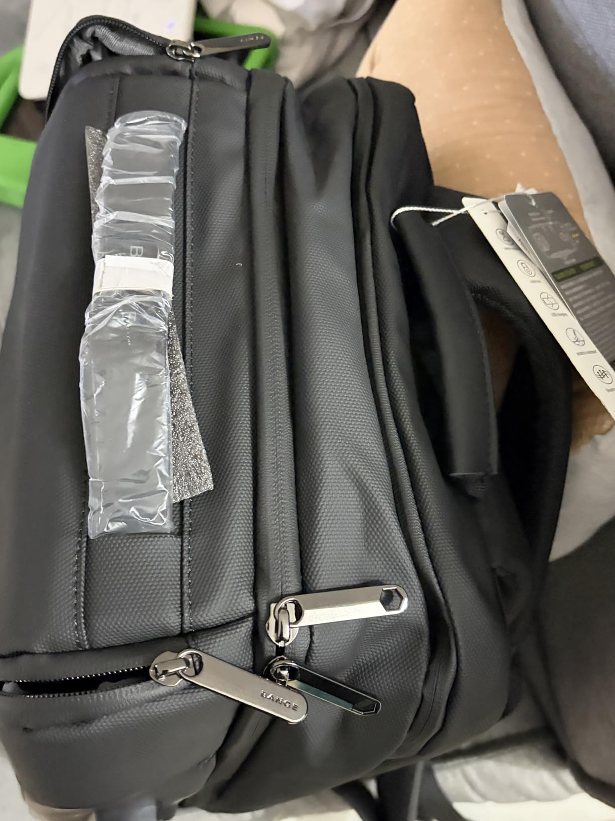 BANGE Anti Theft Backpack With TSA Lock,Waterproof Backpacks With YKK Zipper, High Tech Business Backpack For Men And Women, Laptop Backpack Fits For 17.3 Inch Notebook… customer photo 1