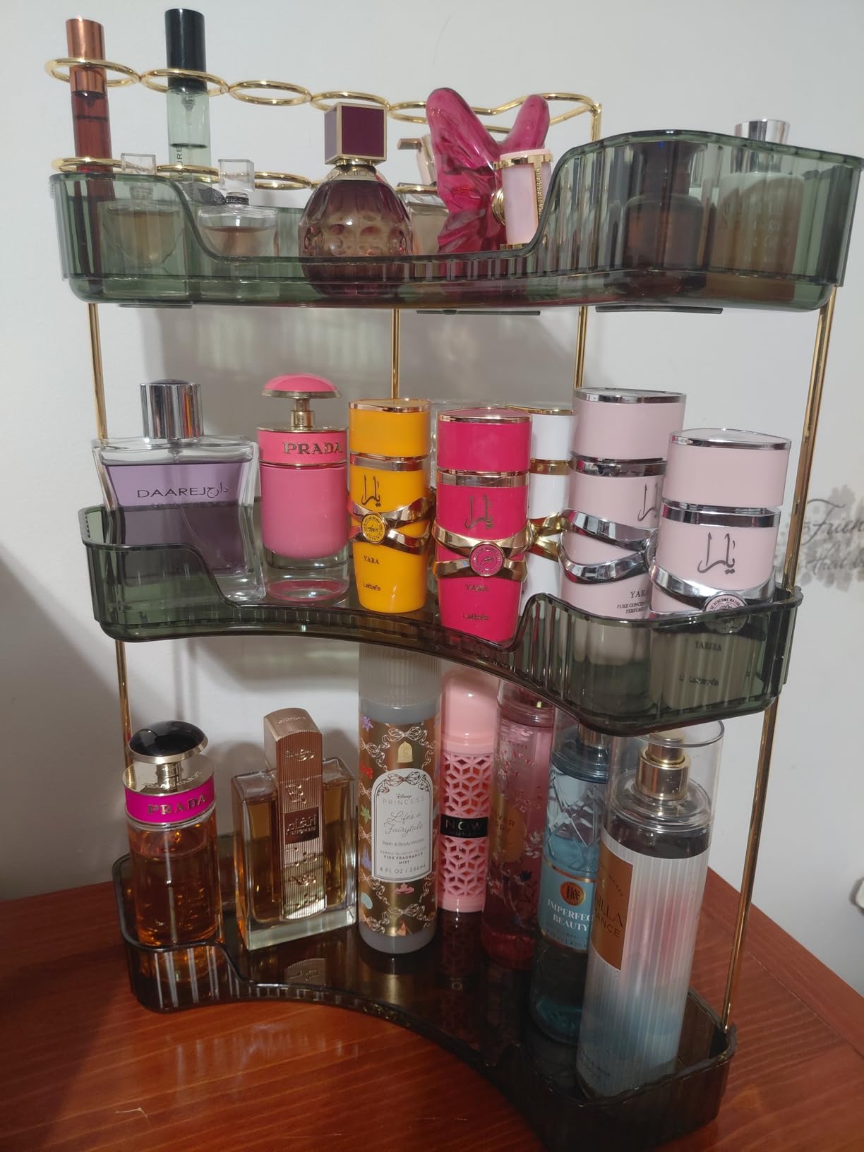 Makeup Organizer 3 Tier Bathroom Counter Organizer with Makeup Brush Holder customer photo 1
