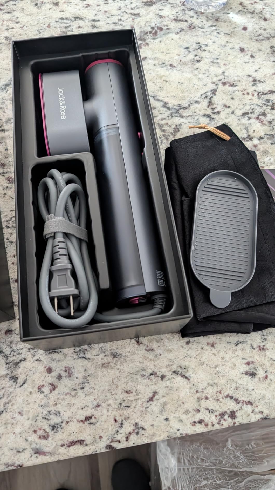 Jack & Rose Travel Steamer for Clothes,100-220V Portable Iron,15s Heat Up,Steamer & Iron 2 In 1, Travel Size,Large Ceramic Heat Panel,for Global and Europe customer photo 2