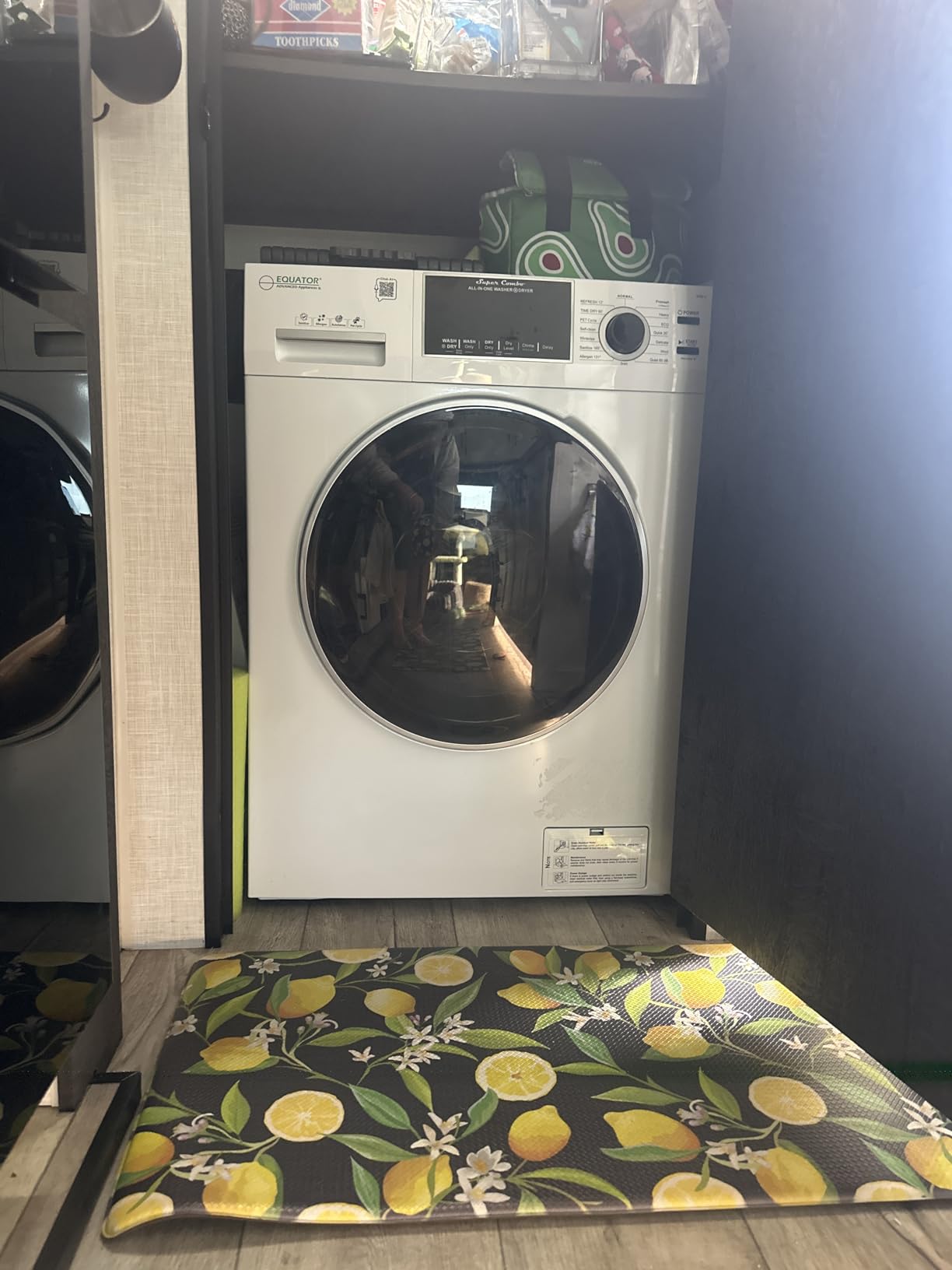 Equator All-in-one Washer Dryer Ventless FULLY BUILTIN 0-CLEARANCE 1.62cf/15lbs 110V 1400RPM customer photo 1