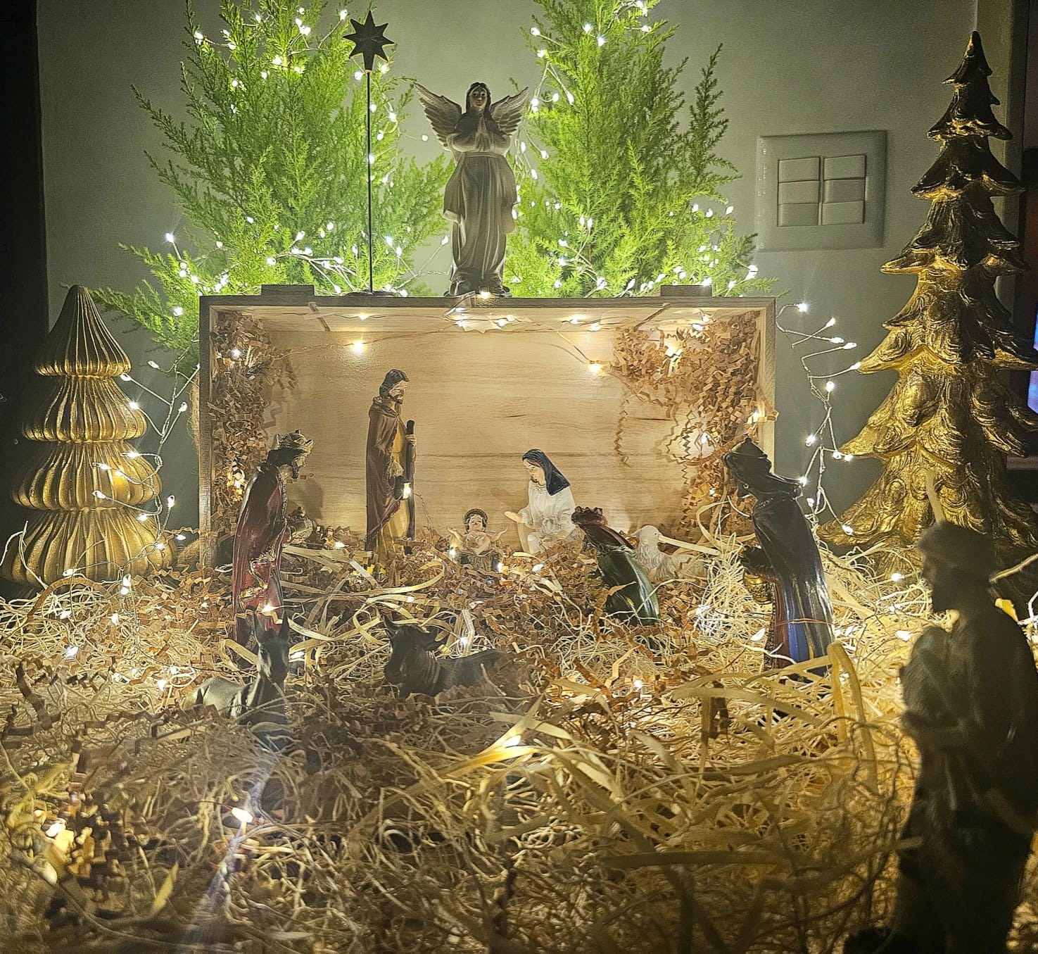 BESBLEE Nativity Sets for Christmas Indoor Set of 13 Pieces 5.9 Inches customer photo 1