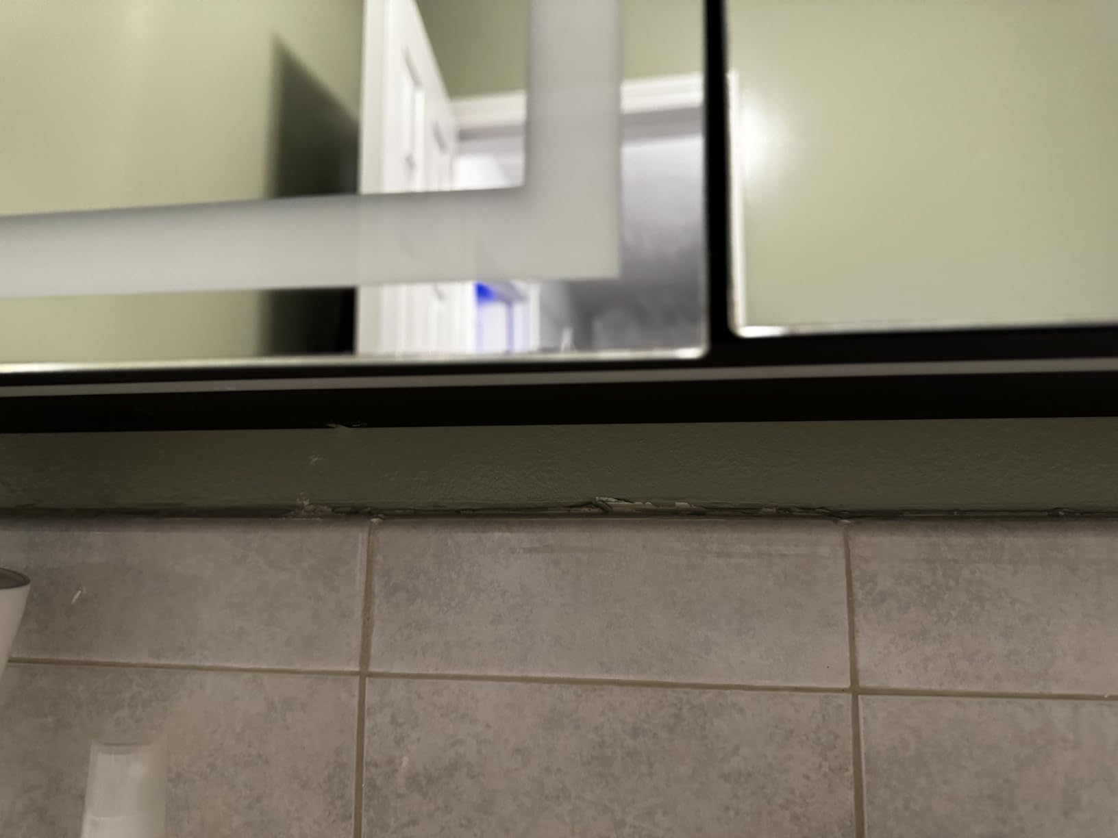20 * 28 Left Hinge LED Bathroom Mirror Cabinet, Aluminum Medicine Cabinet customer photo 1
