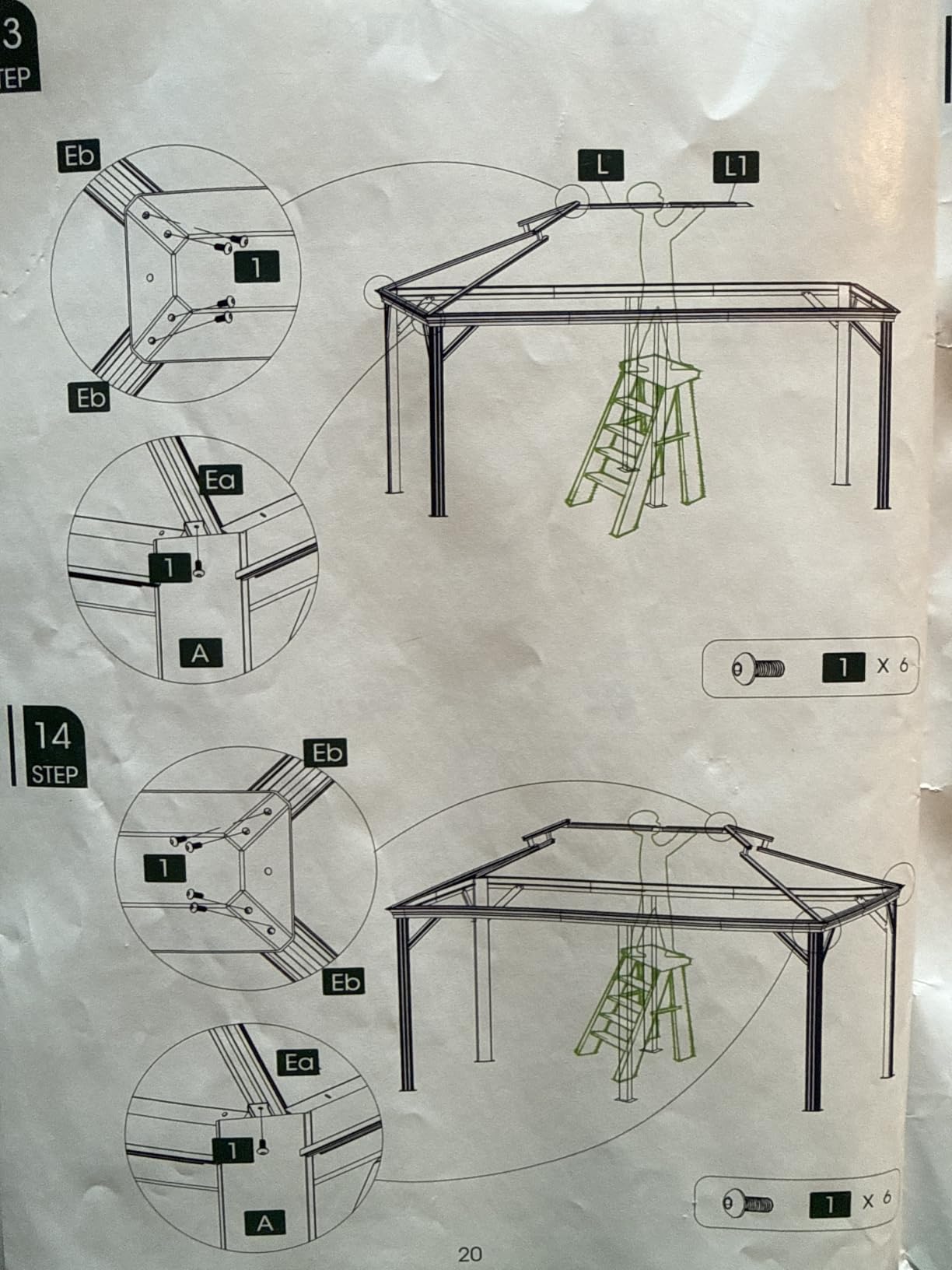 Aoxun 12' X 16' Hardtop Gazebo with Built in Drainage, Outdoor Gazebos customer photo 1