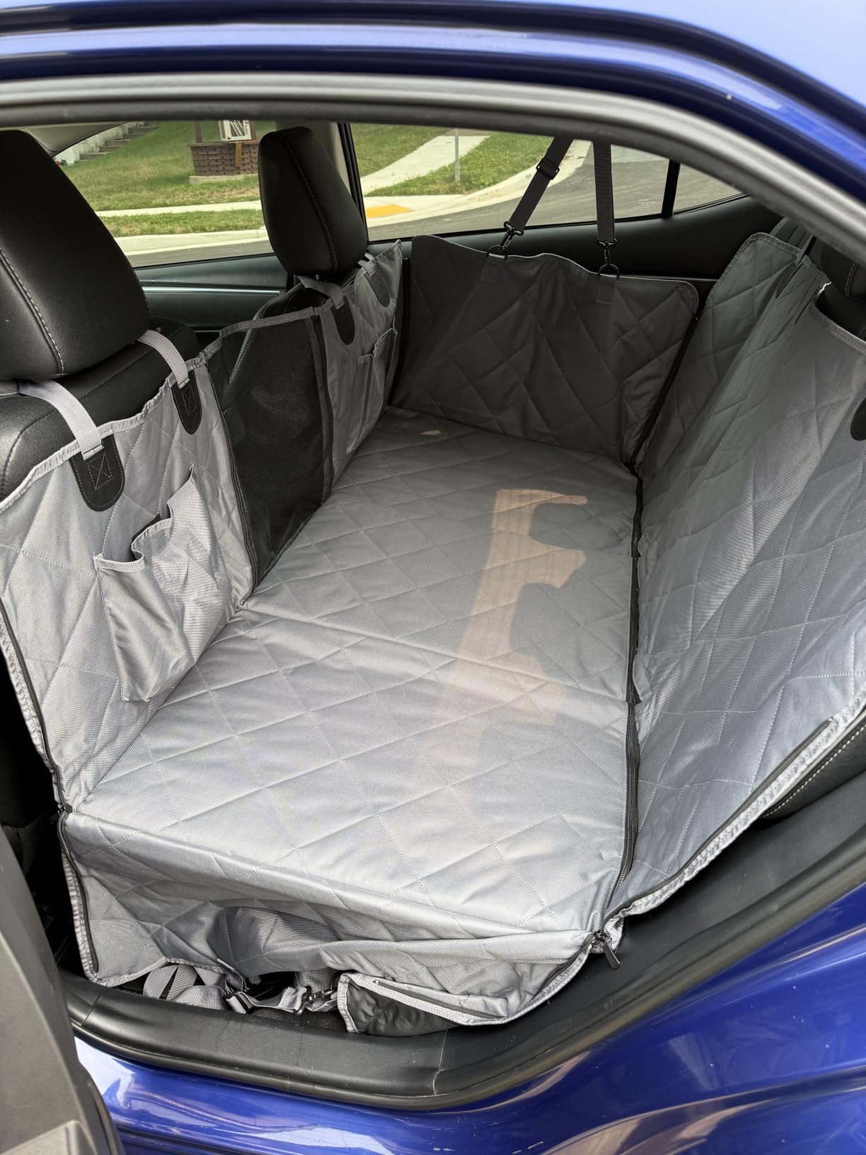 Hard Bottom Dog Car Seat Cover for Back Seat, Back Seat Extender customer photo 1