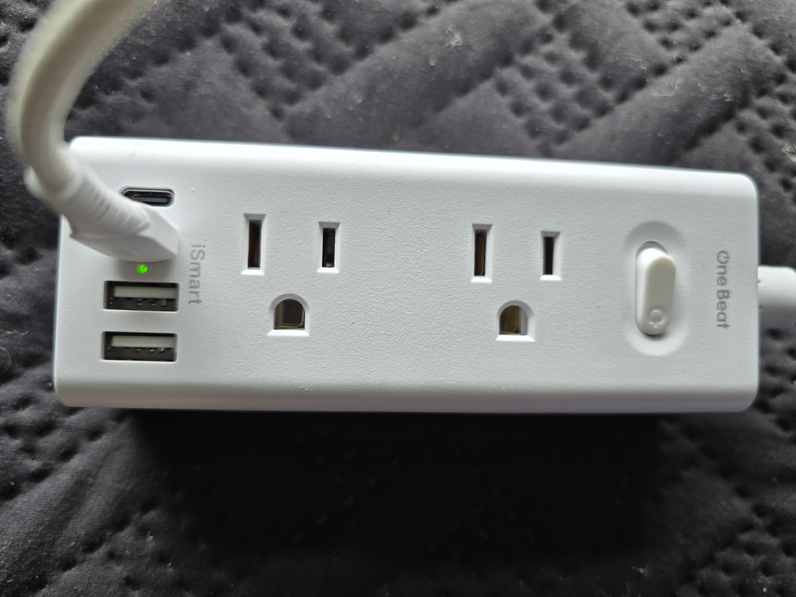 One Beat 10Ft Extension Cord with Multiple Outlets,Flat Plug Power Strip customer photo 2
