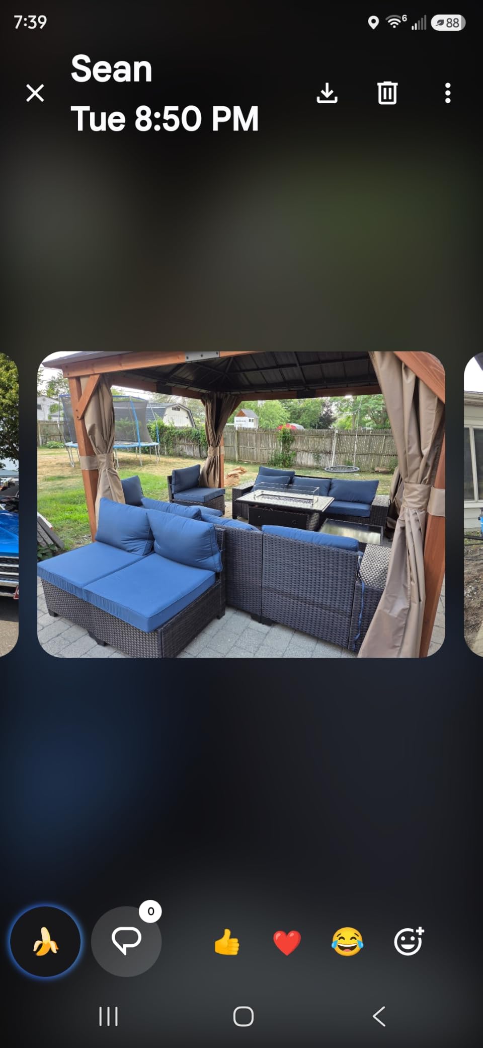 Kullavik 6PCS Outdoor Patio Furniture Set PE Wicker Rattan Sectional Sofa customer photo 2