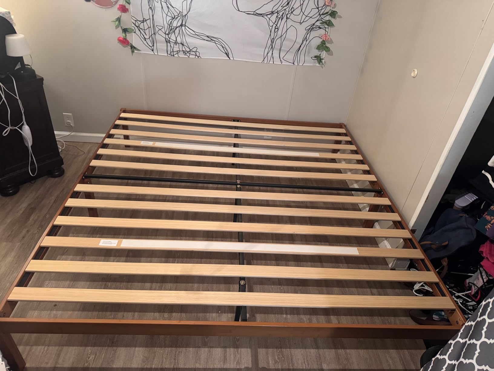 Zinus 14 Inch Ellie Bamboo Platform Bed Frame, No Box Spring Needed, Queen | Wood Slat Support, Easy Assembly, Minimalist Design, Durable Construction, Ample Underbed Storage, Brown customer photo 2