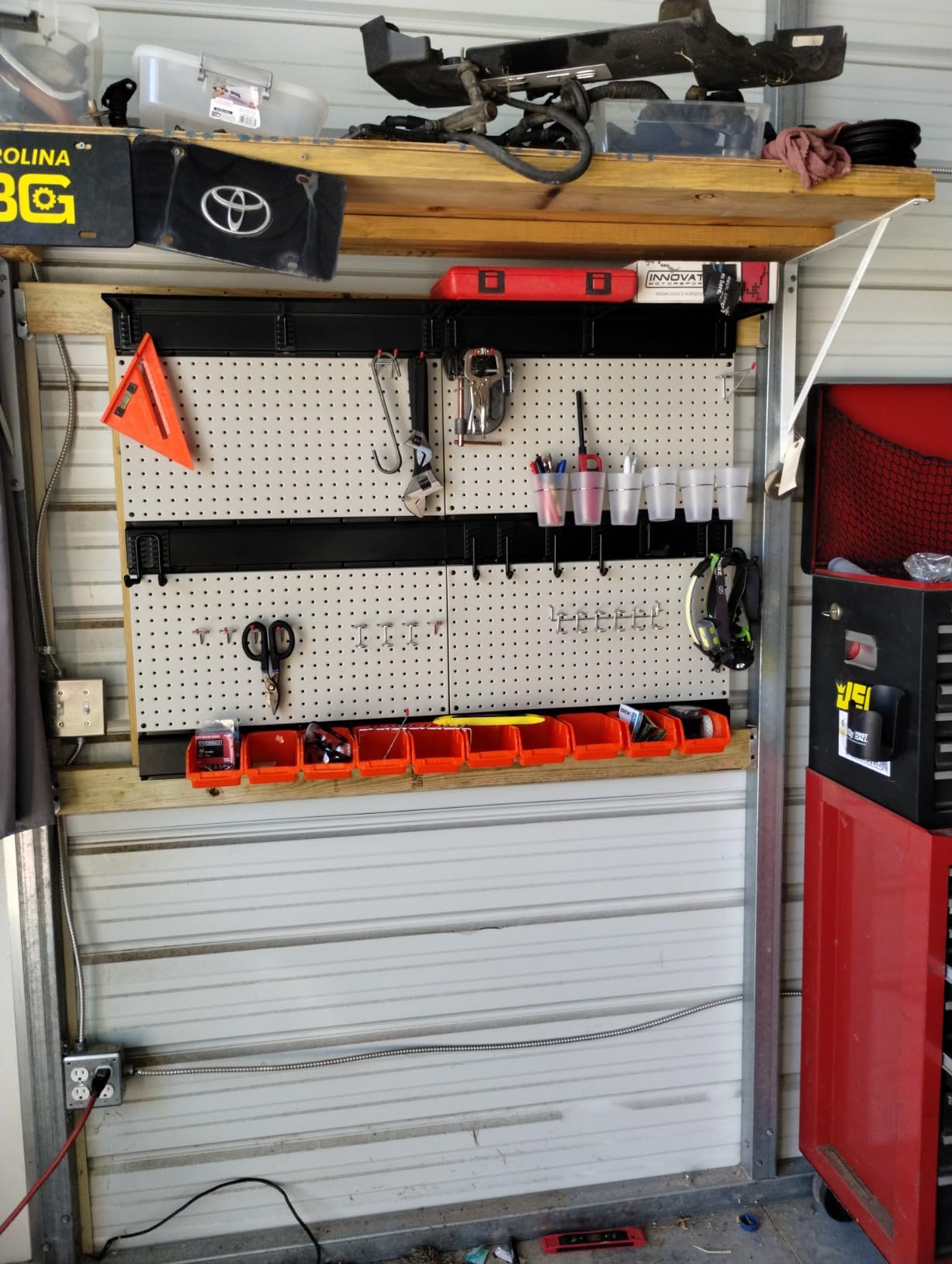 Ultrawall Pegboard Wall Organizer, 48 X 36 inch Garage Storage Pegboard customer photo 2