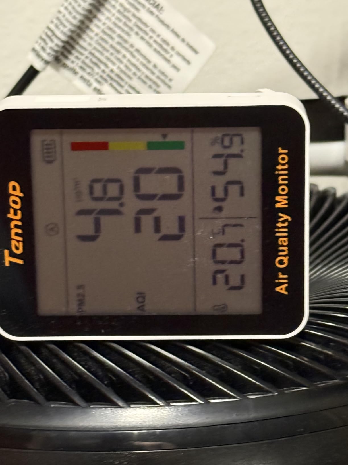 Temtop S1 PM2.5 Air Quality Monitor & Indoor Thermometer customer photo 2