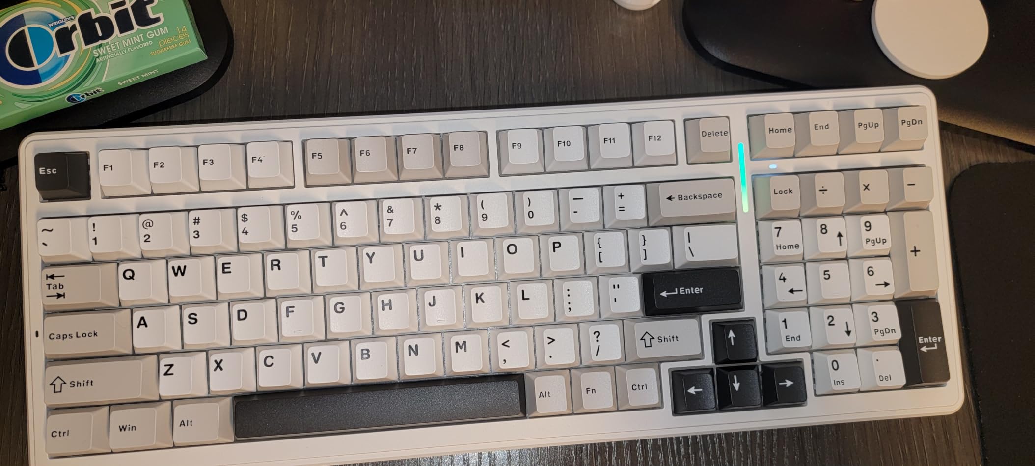 AULA F99 Wireless Mechanical Keyboard,Tri-Mode BT5.0/2.4GHz/USB-C Hot Swappable Custom Keyboard,Pre-lubed Linear Switches,RGB Backlit Computer Gaming Keyboards for PC/Tablet/PS/Xbox customer photo 1