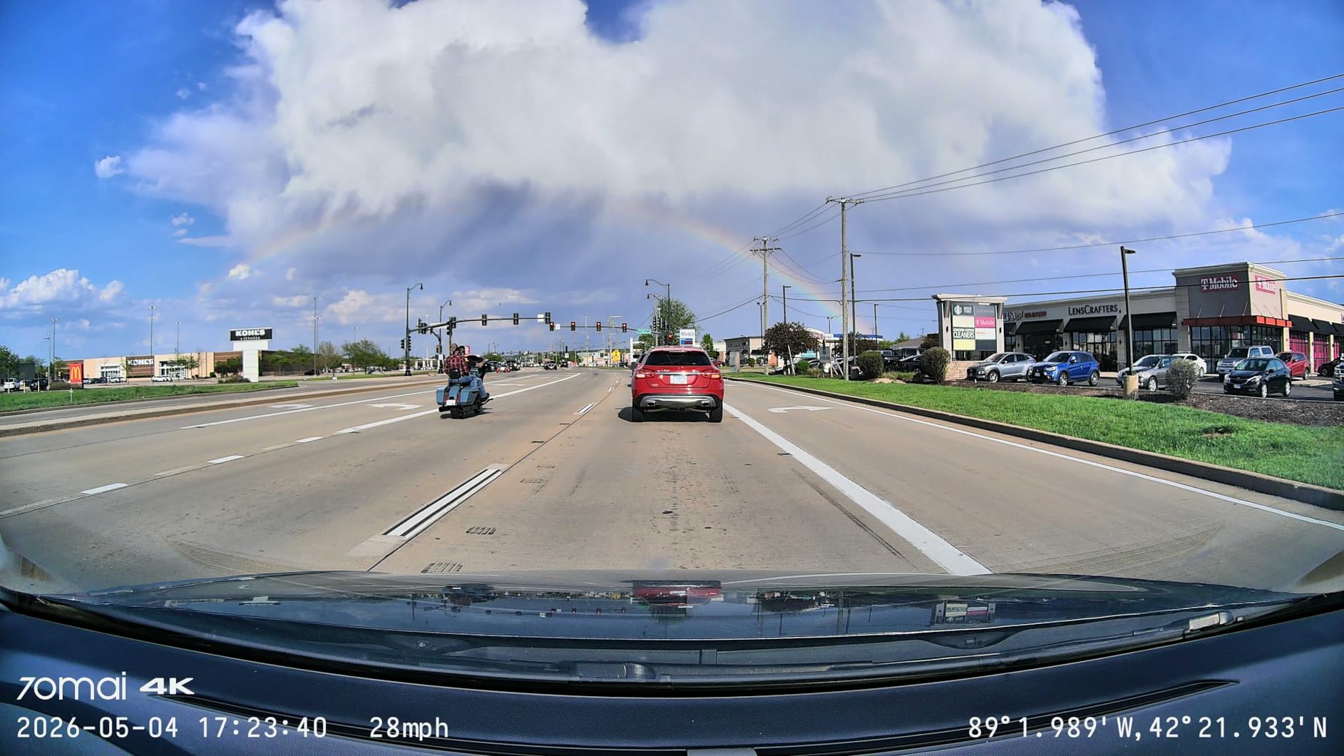 70mai 4K Dash Cam Front and Rear, Built in Wi-Fi 6 & GPS Car Camera, Super Night Vision, ADAS, 3'' IPS Screen, 24H Parking Mode, Time-Lapse, Loop Recording, with 128GB Card (A800SE) customer photo 1