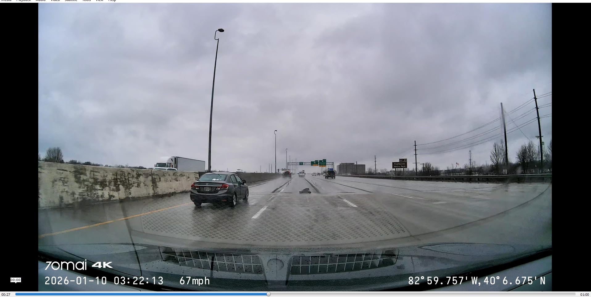 70mai 4K Dash Cam Front and Rear, Built in Wi-Fi 6 & GPS Car Camera, Super Night Vision, ADAS, 3'' IPS Screen, 24H Parking Mode, Time-Lapse, Loop Recording, with 128GB Card (A800SE) customer photo 2