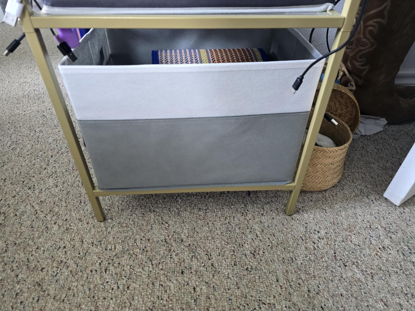 4 Pack Large Closet Storage Baskets Bins for Shelves | Fabric Closet Organizers and Storage with Handles Home Organization | Decorative Collapsible Baskets for Organizing Clothes Toy Nursery 14
