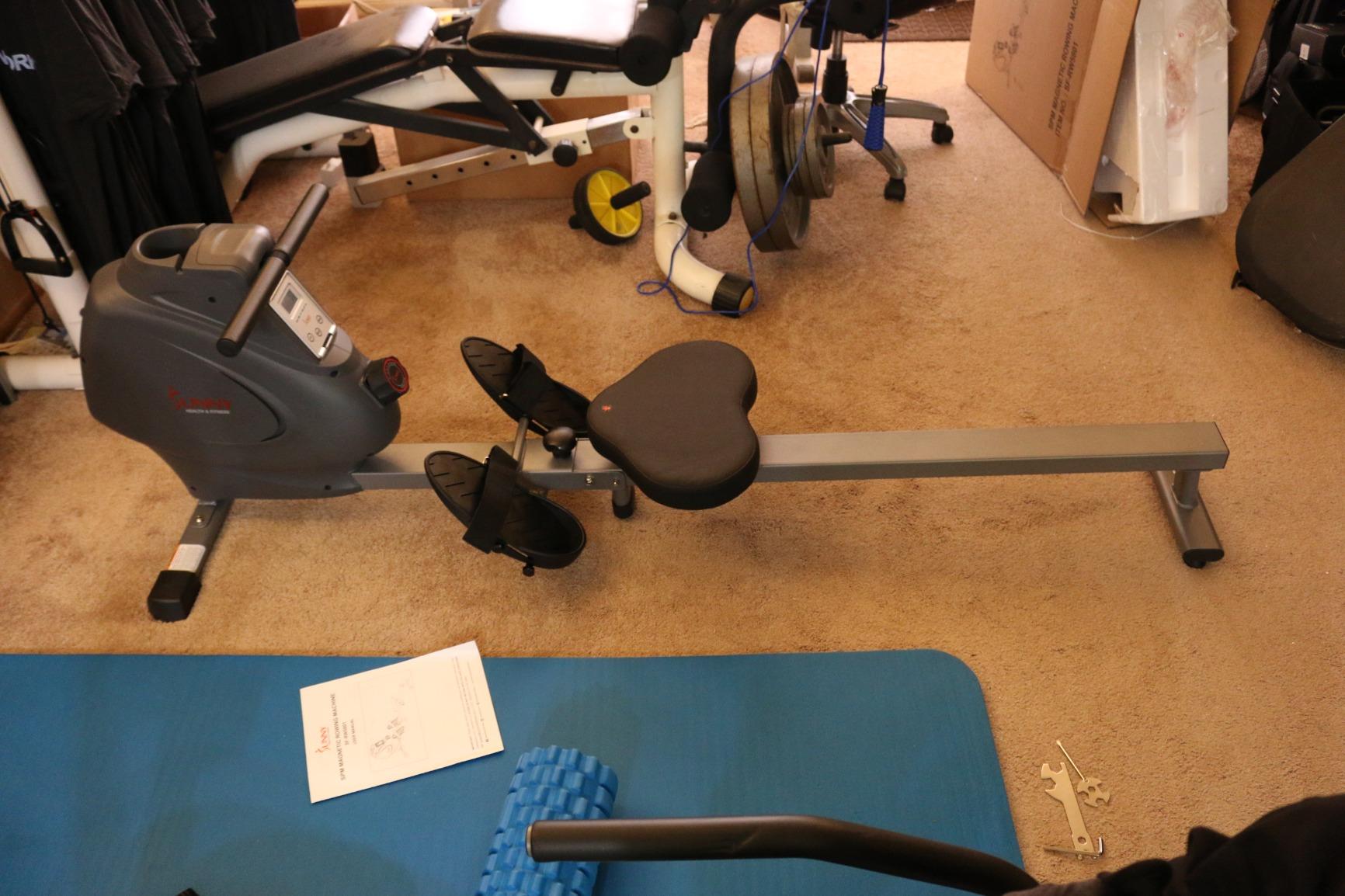 Sunny Health & Fitness Smart Magnetic Rowing Machine, Full-Body Workout customer photo 2