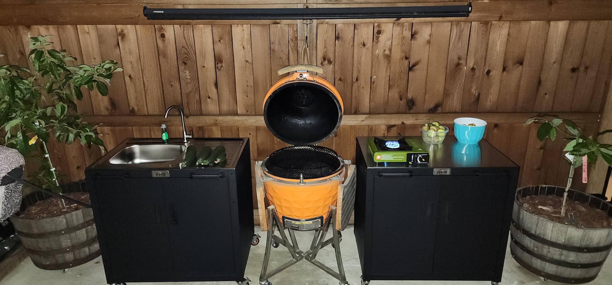 Feasto Modular Outdoor Kitchen Island with Storage and Stainless Steel Top customer photo 1