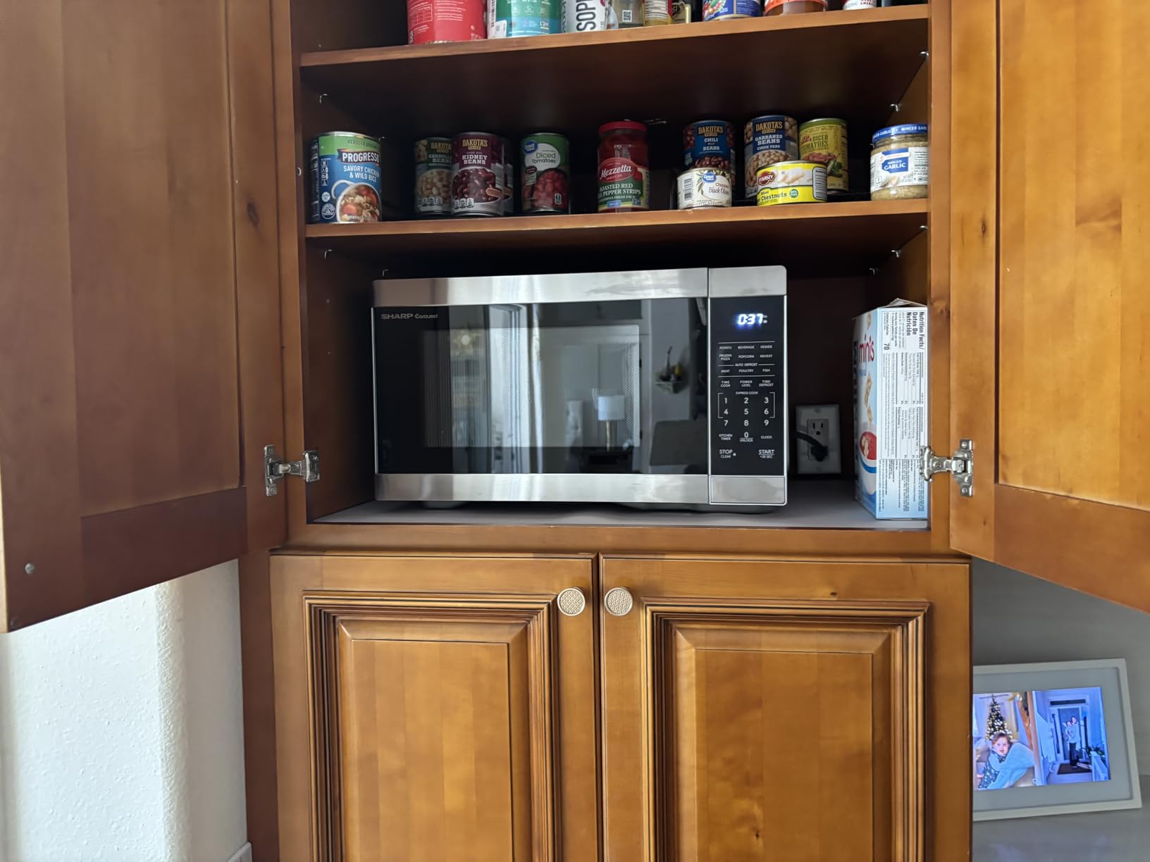 Sharp SMC1162KS 1.1 cu. ft. 1000W Stainless Steel Countertop Microwave Oven customer photo 2