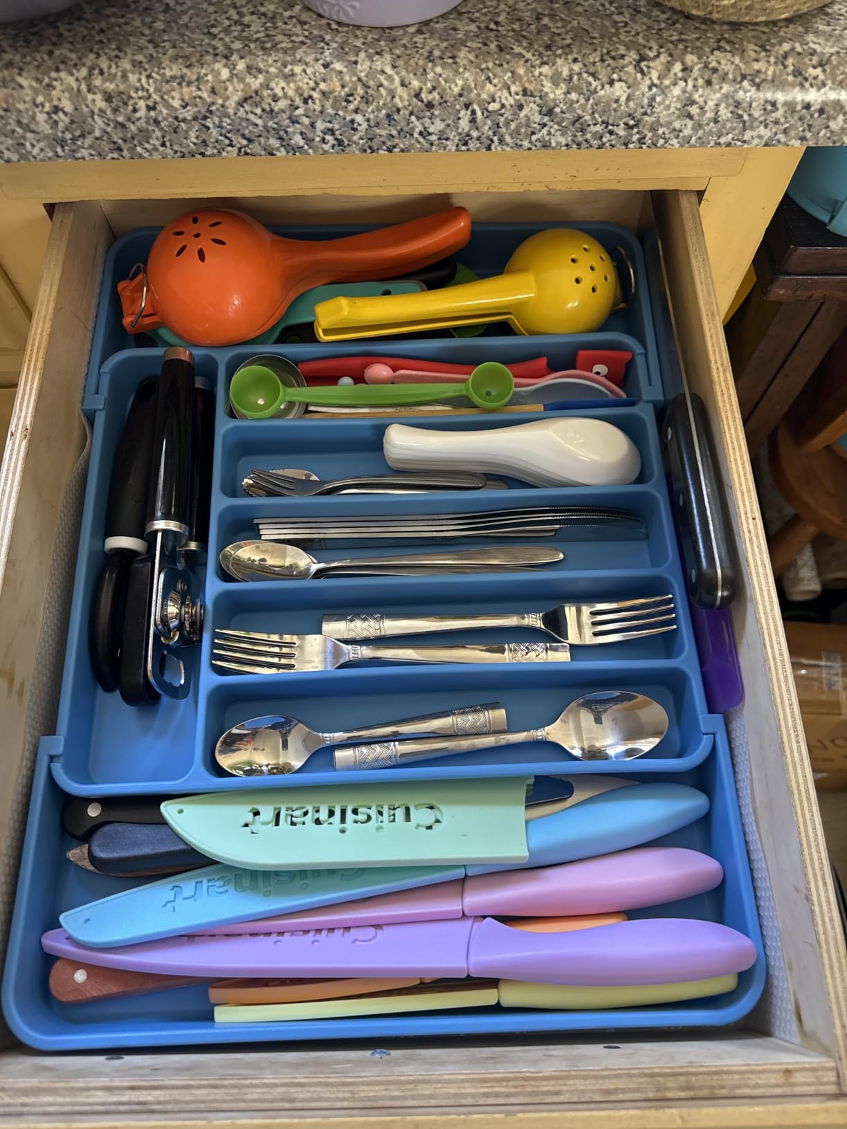 Aujen Silverware Drawer Organizer, Adjustable Utensil Cutlery Tray customer photo 1