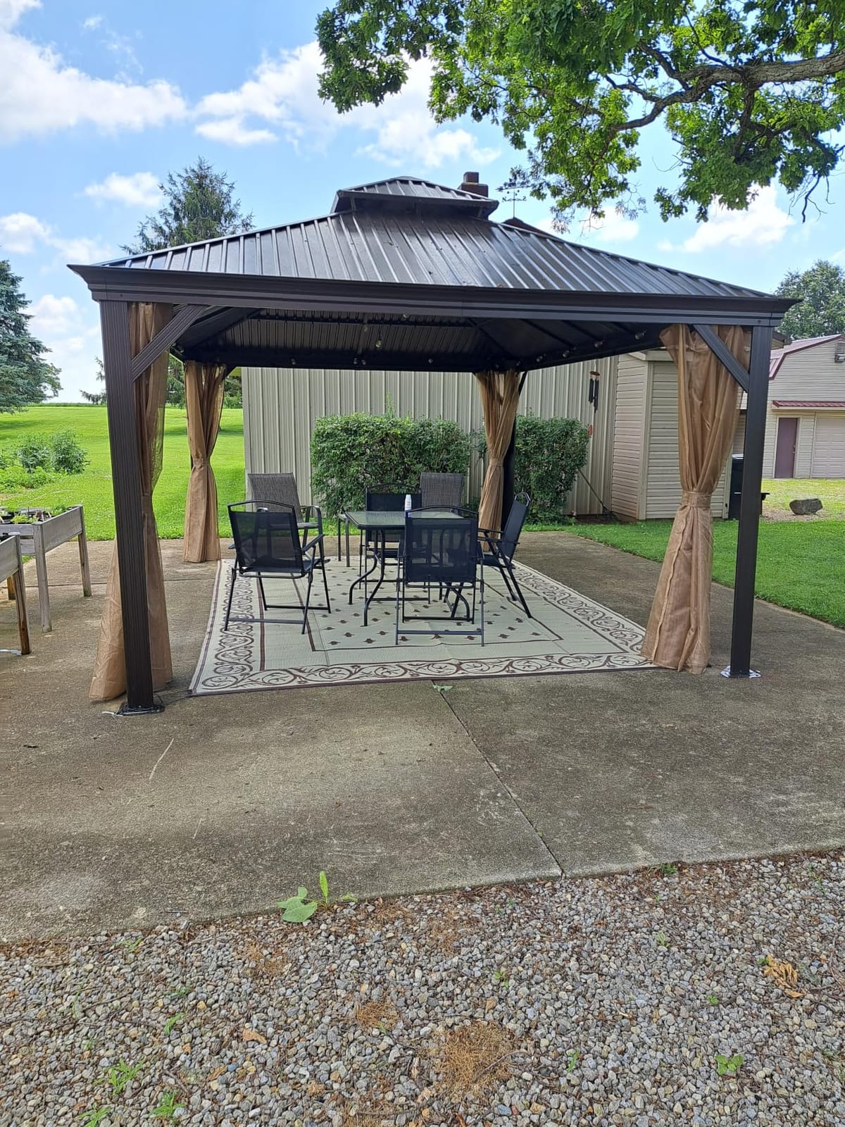 Pauwer Waterproof Outdoor Rug 5x8, Plastic Straw Patio Rug, Leaf Brown customer photo 2