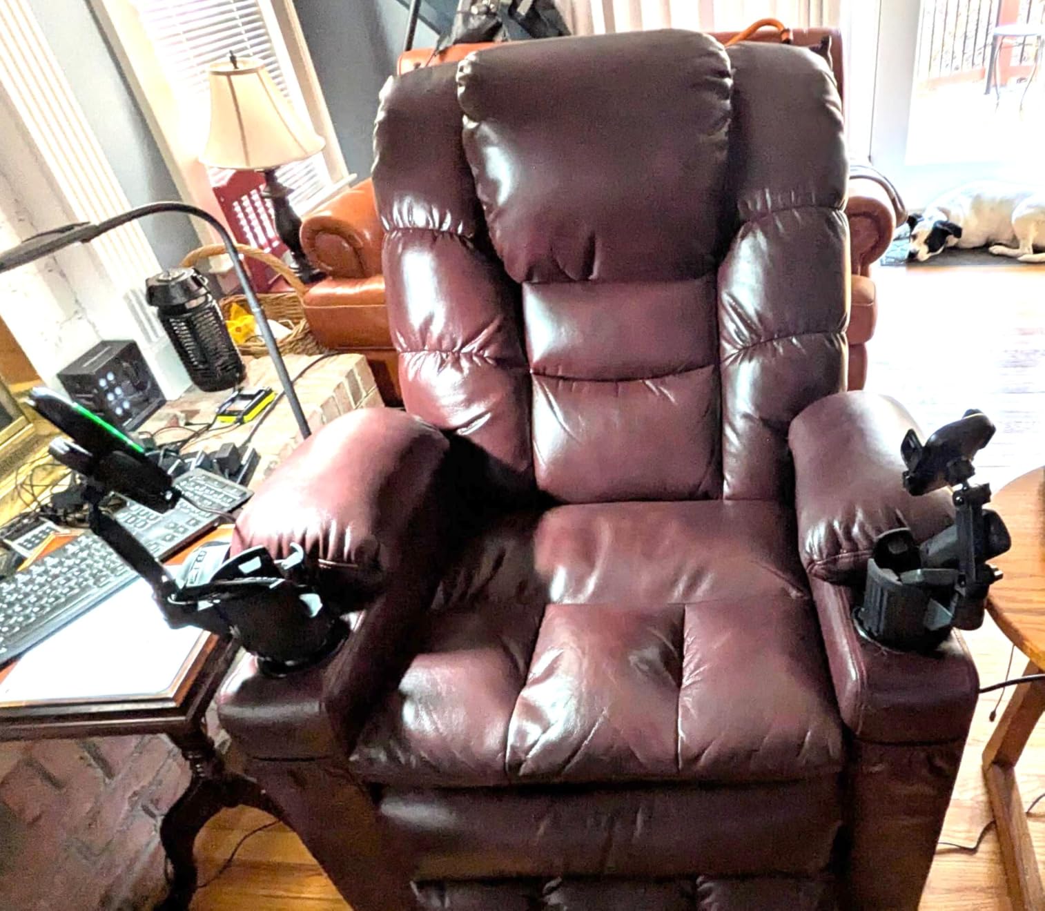 MCombo 3 Motor Power Lift Recliner, Heat and Massage, 7634, Large customer photo 1