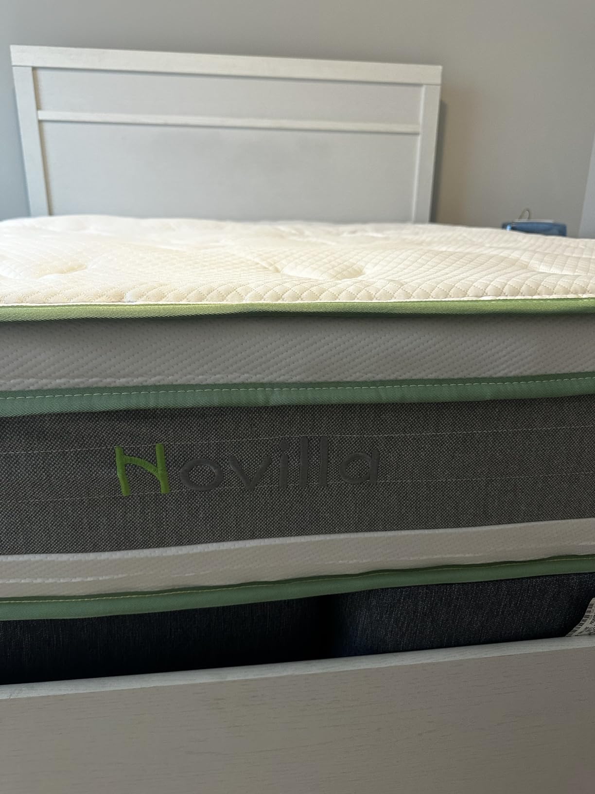 Novilla Queen Mattress, 12 Inch Hybrid Mattress Queen with Comfort Foam|Innerspring Pillow Top Mattresses in a Box, Pressure & Pain Relief, Soft Feel but Supportive, CertiPUR-US customer photo 1