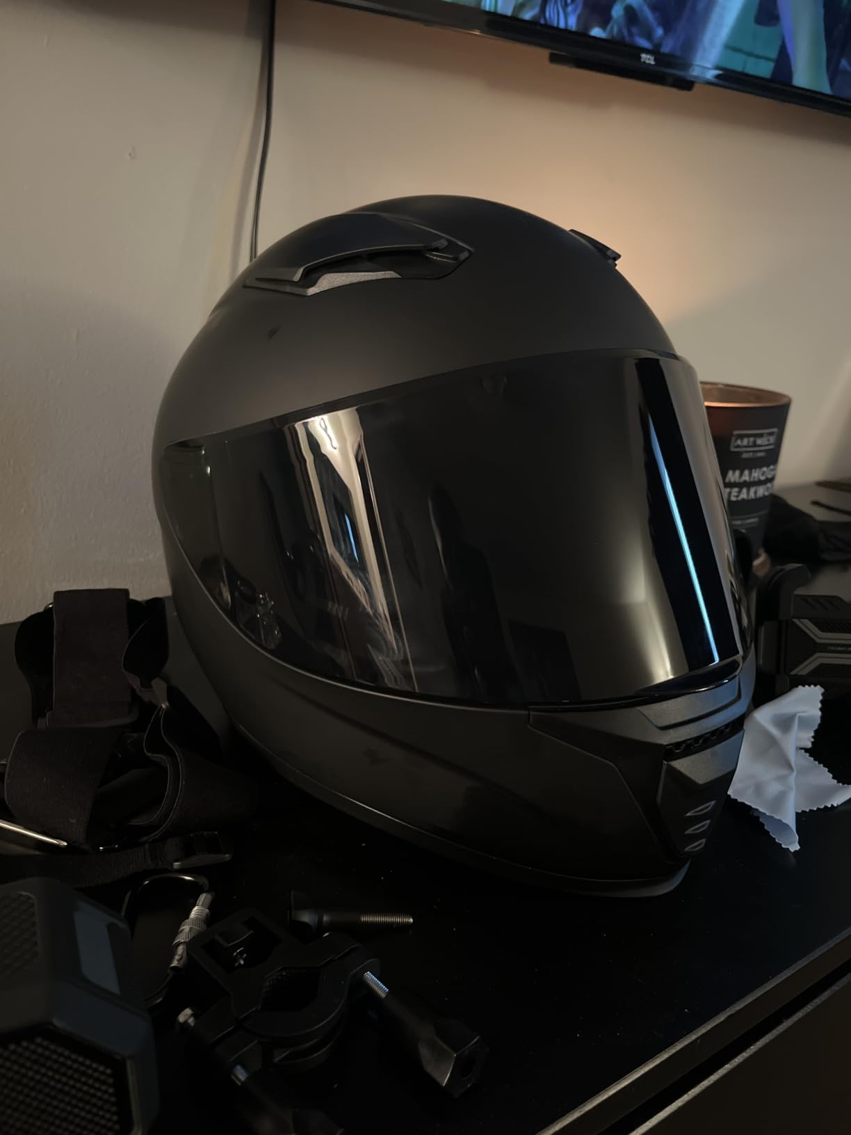 Full Face Motorcycle Helmet WS-607 DOT Approved for Adults customer photo 2