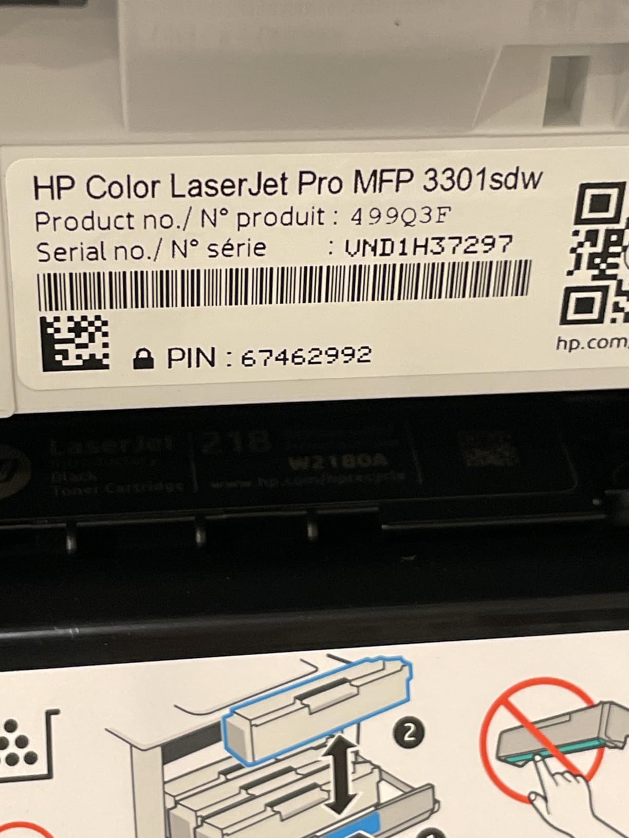HP Color LaserJet Pro MFP 3301sdw Wireless All-in-One Color Laser Printer, Office Printer, Scanner, Copier, ADF, Duplex, Best-for-Office (499Q3F) customer photo 1