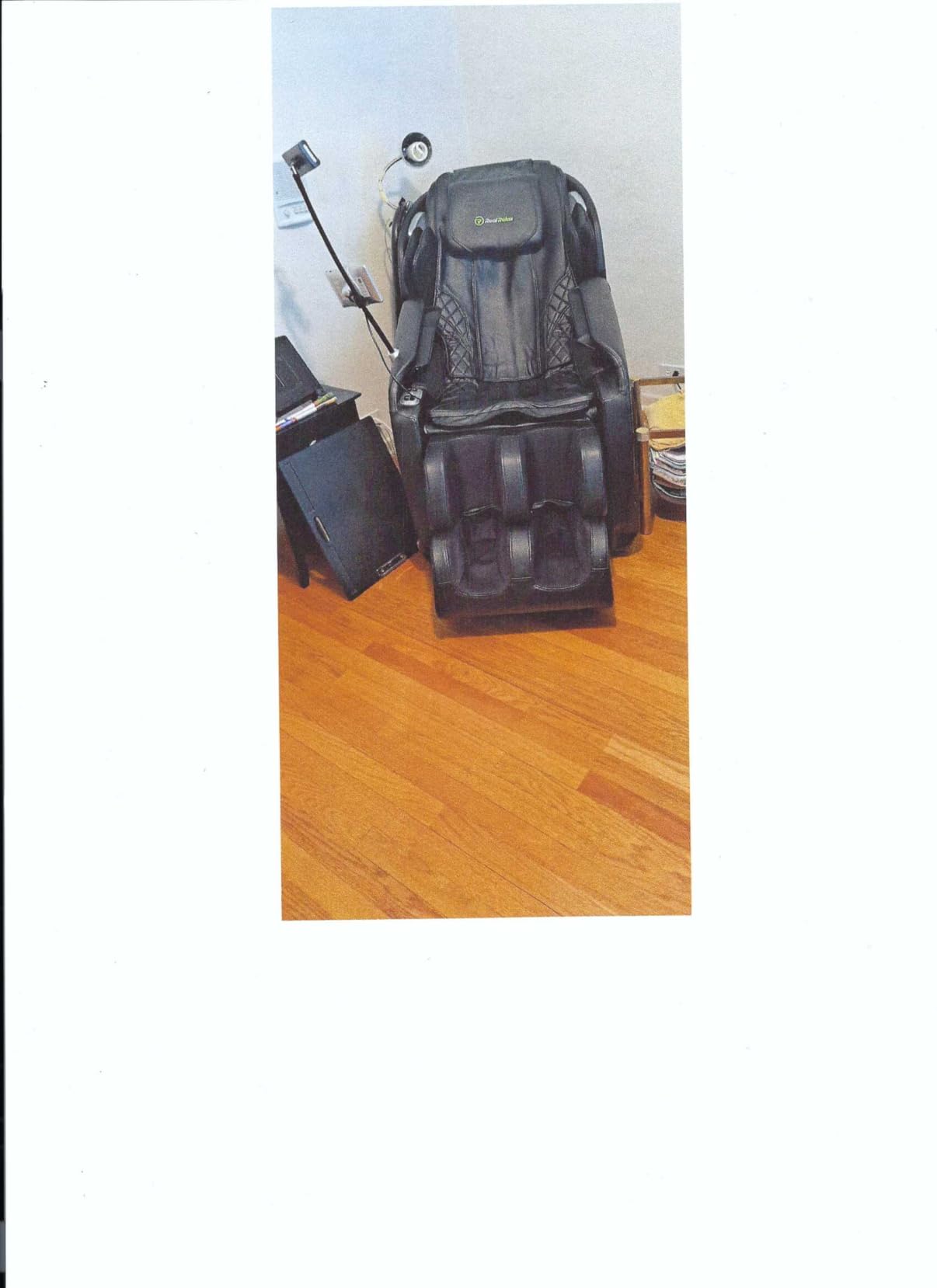 Real Relax Massage Chair Full Body with Unique Phone Controller, Zero Gravity 3D SL-Track Recliner with APP Control, Child Lock,Pause Button, Favor-06, Black customer photo 2