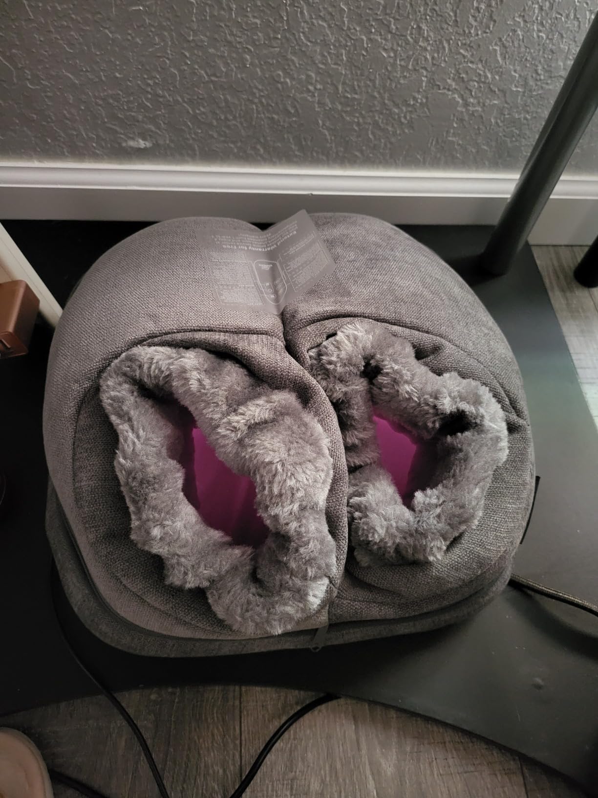 Snailax Foot Massager with Heat, Shiatsu Foot Warmer with Remote Control customer photo 2
