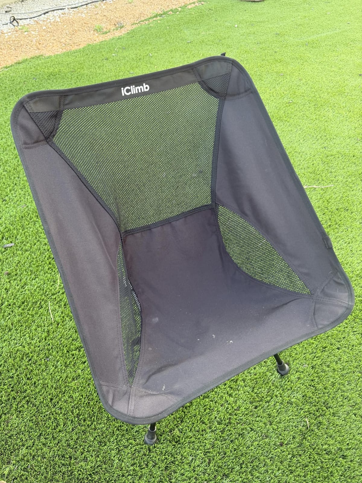 iClimb Ultralight Compact Folding Anti-Sinking Chair, Green customer photo 2