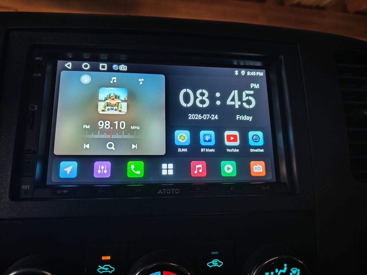 ATOTO A5L 7inch Android Double DIN Car Stereo,Wireless CarPlay&Android Auto customer photo 2