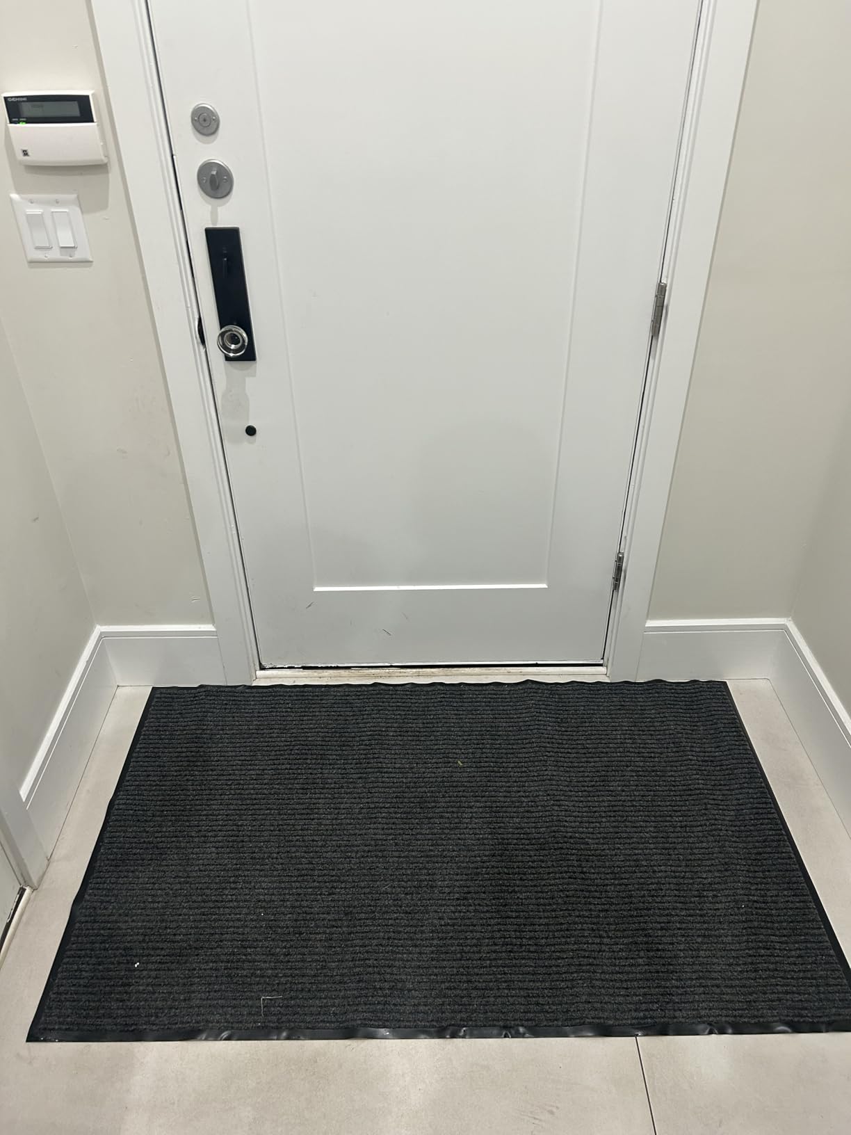 Commercial Floor Mat, Heavy Duty Indoor Outdoor Door Mat, 3x5 Feet Grey, Waterproof Entrance Mat, Non-Slip Backing Rug for Office, Store, Warehouse, Hallway, Garage & Entryway customer photo 2
