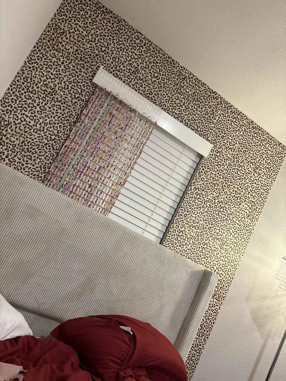 JiffDiff Leopard Print Peel and Stick Wallpaper, Waterproof Removable Self Adhesive Textured Wall Paper, Yellow Unique Funky Cheetah Contact Paper for Bedroom and Bathroom 120