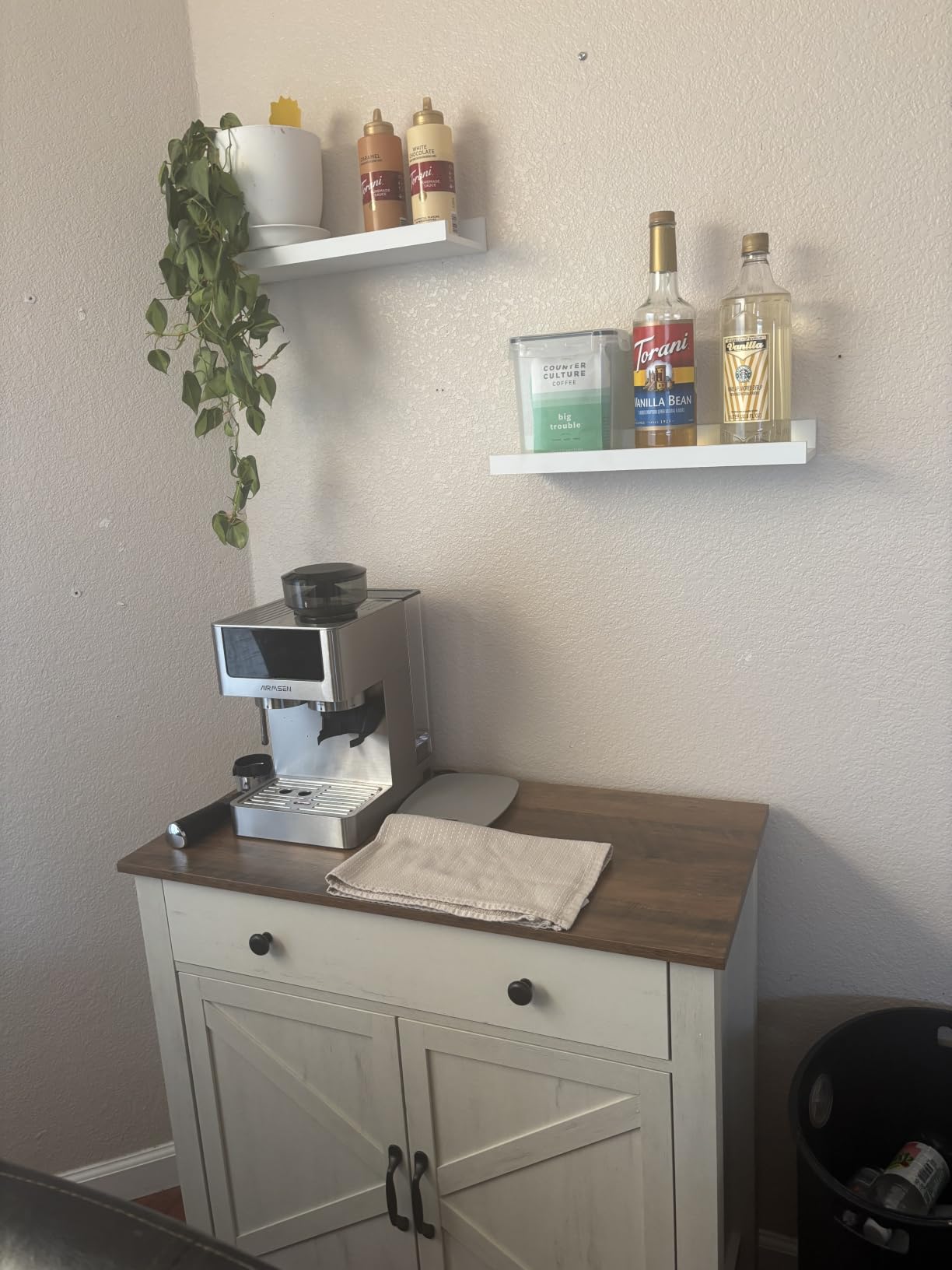 VASAGLE Buffet Cabinet, Coffee Bar, Adjustable Shelf customer photo 2
