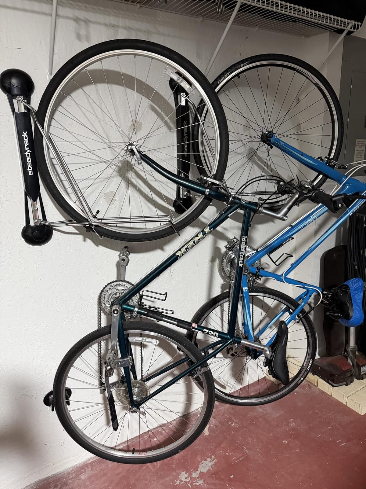 Steadyrack Swivel Bike Wall Mount, Vertical Mountain Bike Rack, Garage customer photo 1
