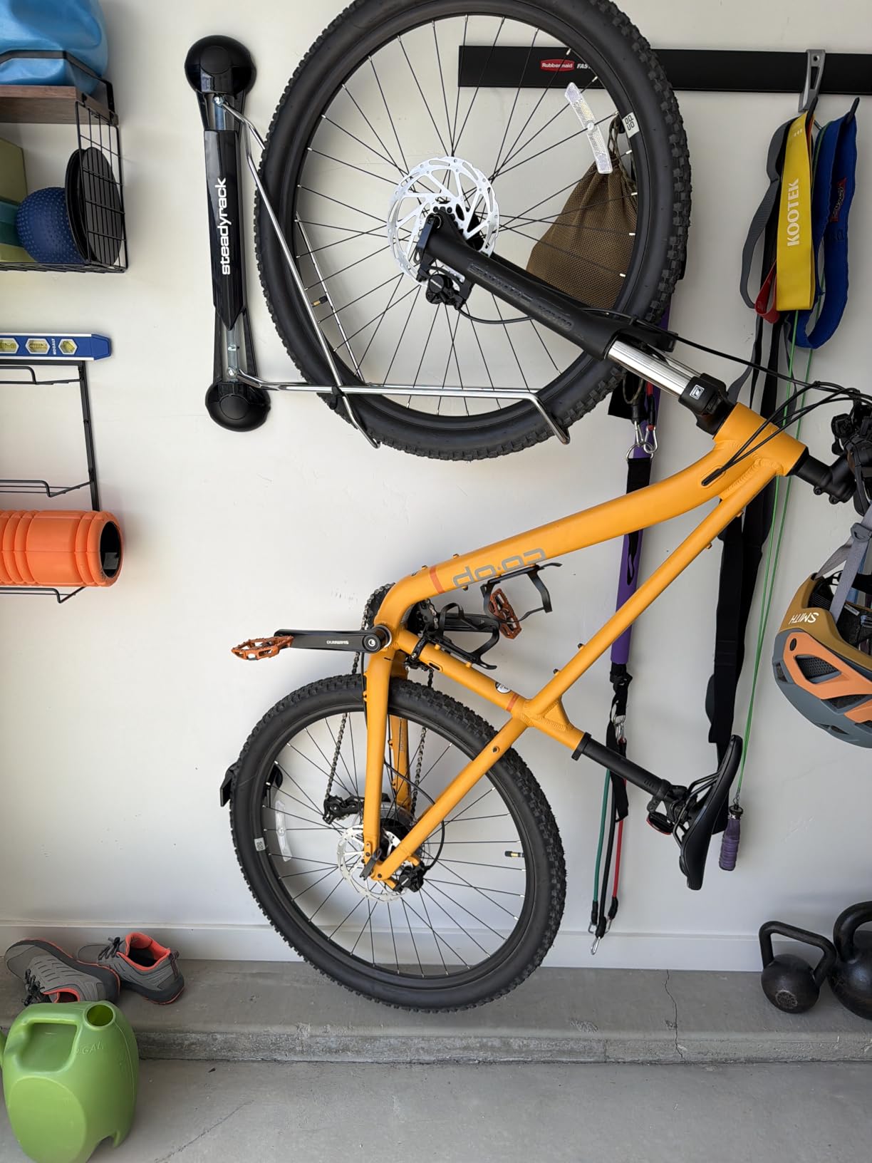 Steadyrack Swivel Bike Wall Mount, Vertical Mountain Bike Rack, Garage customer photo 2