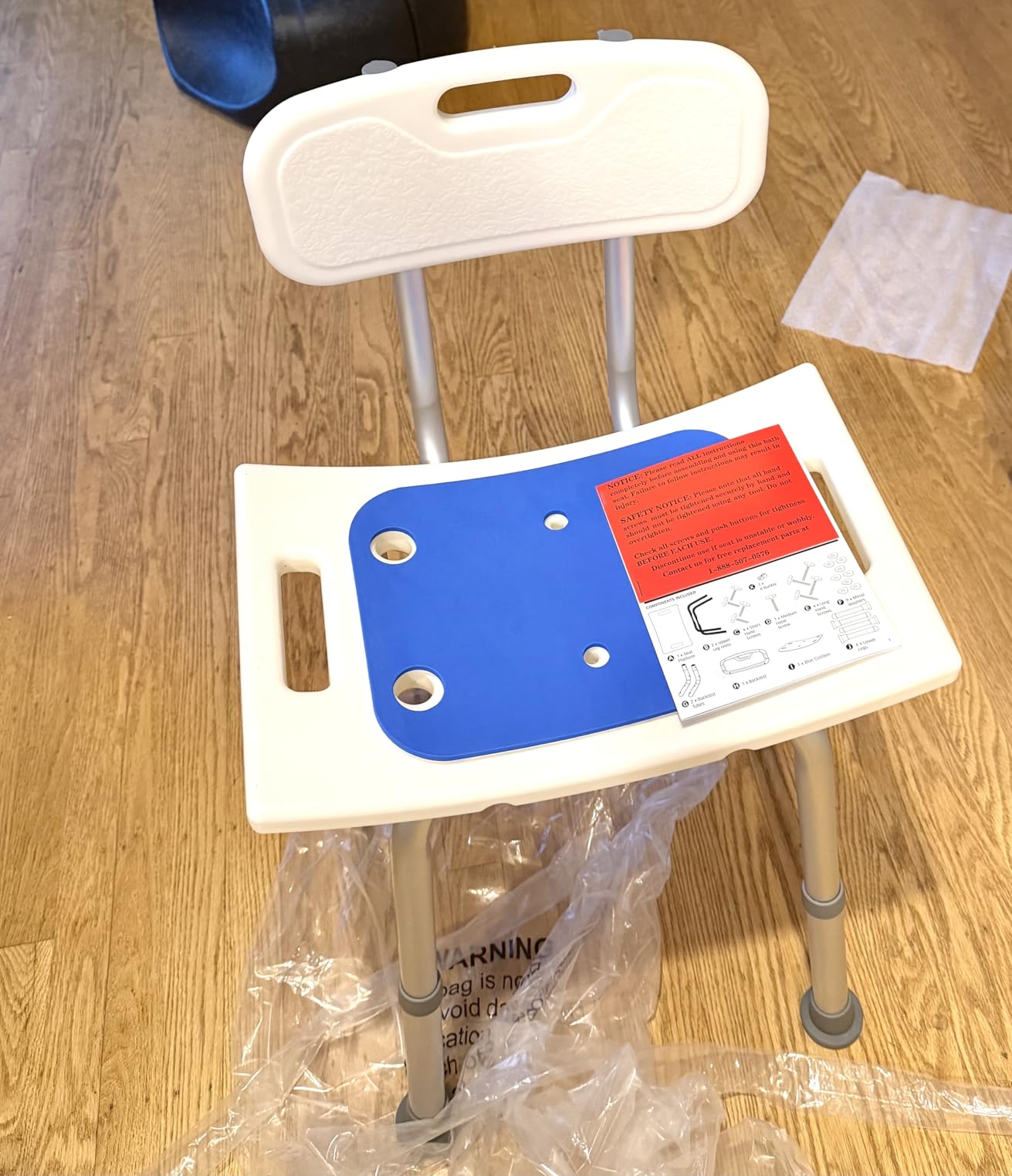 Dr Kays Shower Chair for Inside Shower Bench for Bathtub 350lb Support customer photo 2