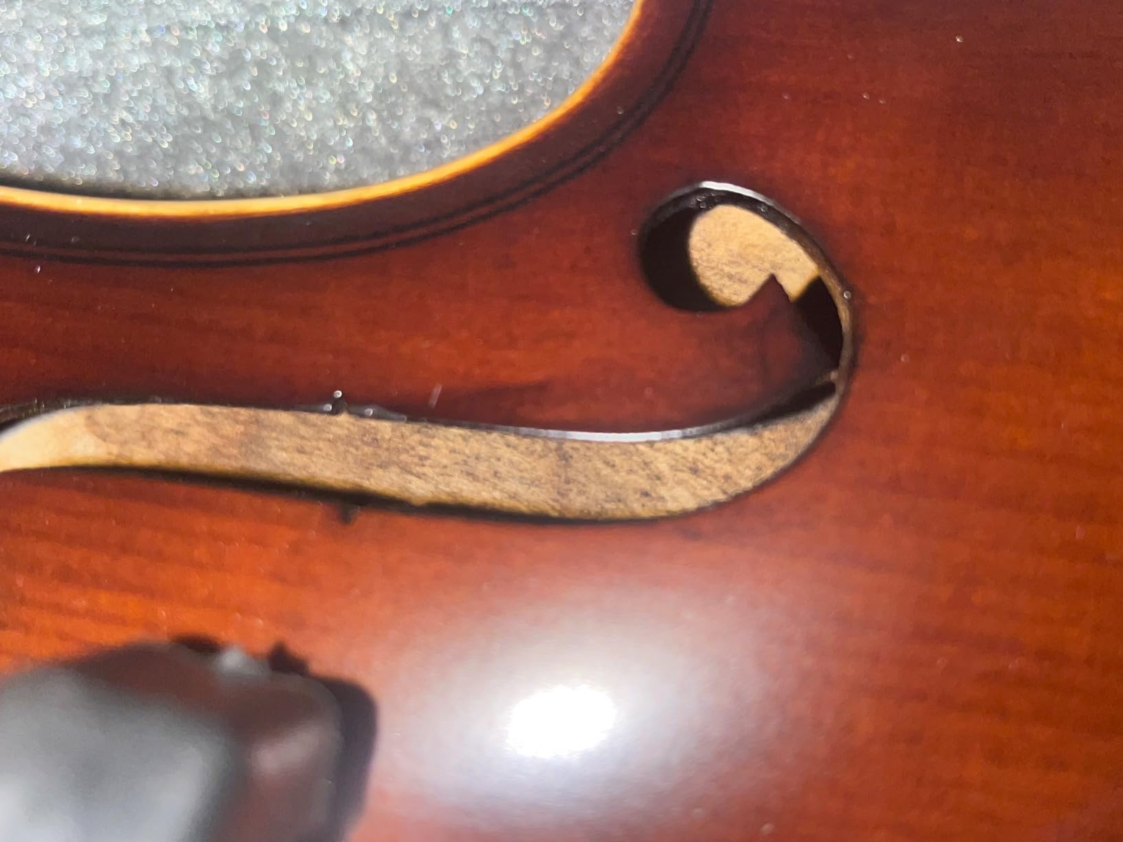 Vangoa Violin 4/4 Full Size Set, Varnish Fiddle Solid Wood for Professional Adults Senior Intermediate Beginners Student Starter Acoustic Violins Kit Outfit with Ebony Fitted, Hard Case, Right Handed customer photo 2