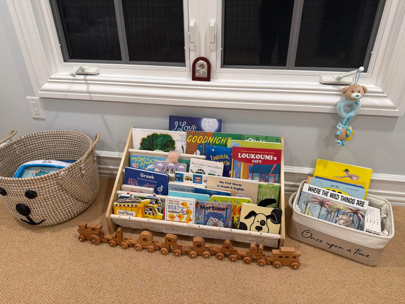 Decorative Wooden Bookshelf for Kids Rooms - Easy Install Montessori Shelf customer photo 2