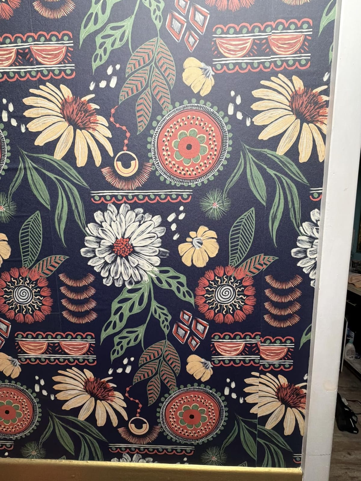 Simon&Siff Boho Floral Peel and Stick Wallpaper 17.3