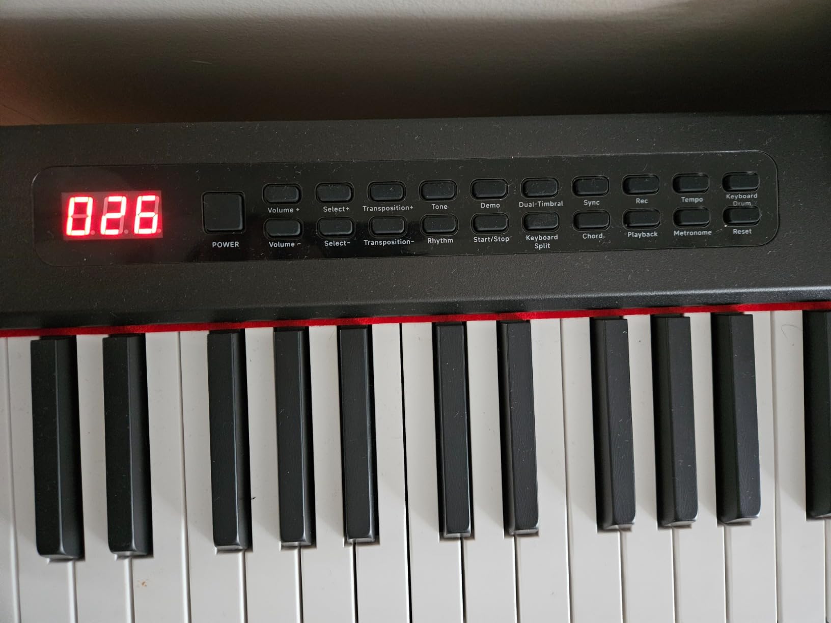 Donner Digital Piano Keyboard Velocity-Sensitive 88 Keys with Removable Piano Stand, Compact Beginner Home Electric Piano with Split Mode, LED Digital Tube for Display, and Triple Pedal DEP-08 customer photo 1