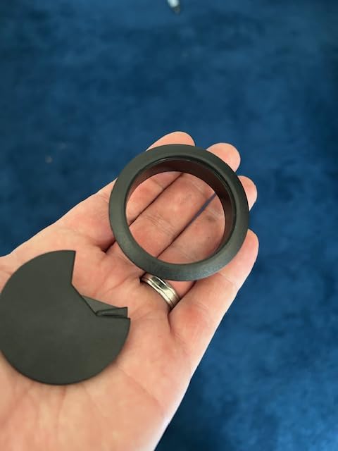 Desk Grommet & Cable Grommet 2 Inch (10 Pack) - Black Desk Hole Cover with Hole Saw - Cable Management Kit for Office, TV Stand, Workstation - Hide Wires Behind Wall, Cable Pass Through (50mm) customer photo 1