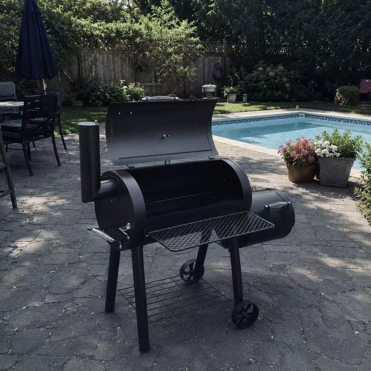 Captiva Designs Vertical Charcoal Smoker Grill Extra Large Barbecue Grill customer photo 2