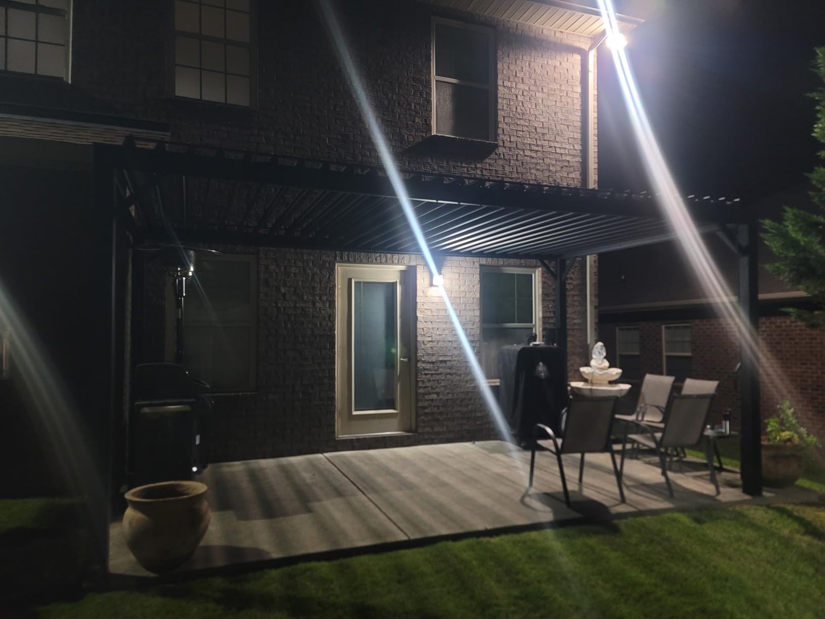 Backyard Discovery Sarasota 12' x 10' Galvanized Steel Louvered Pergola Kit with Adjustable Roof, Shade, Rain Protection, High-Wind Rating, Gutter System for Outdoor Patio, Garden, Deck, Entertaining customer photo 2