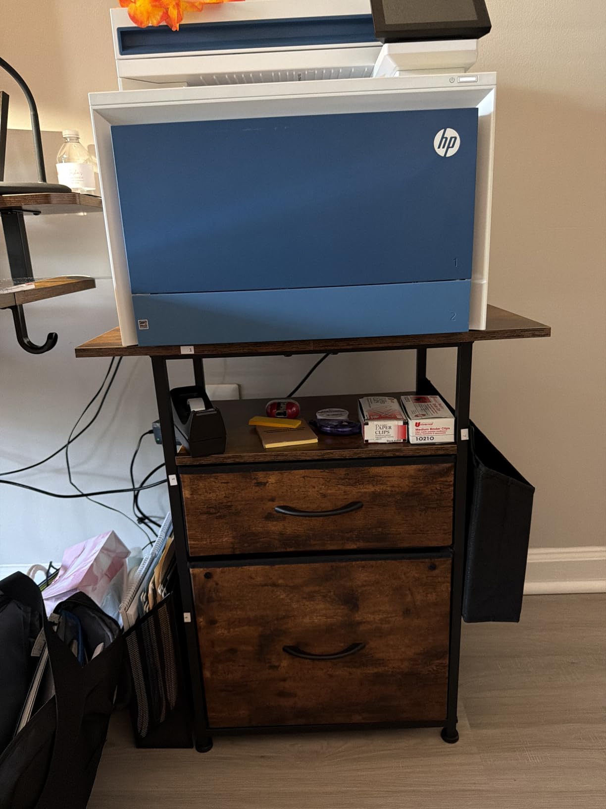 GYIIYUO 2 Drawer File Cabinet 24''W, Mobile Filing Cabinet, Printer Stand customer photo 2