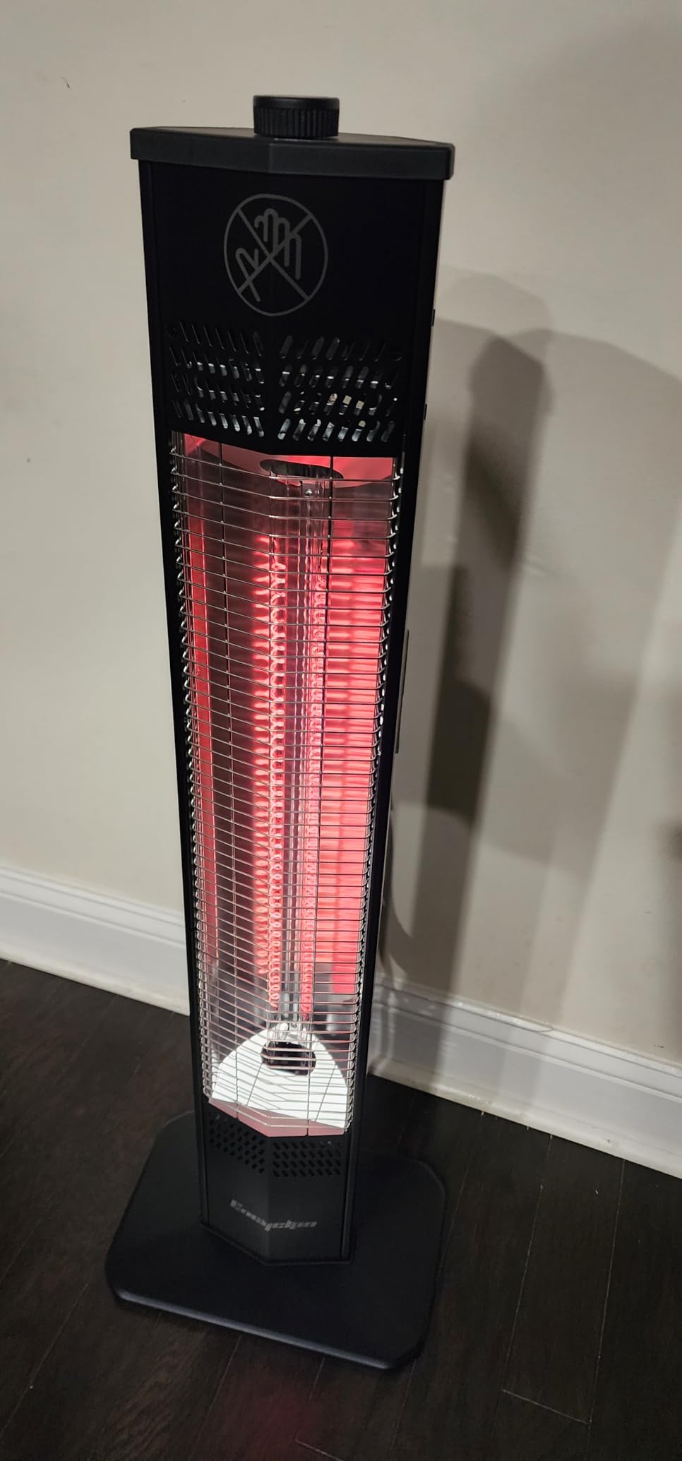 Encyclpo Patio Heater for Outdoor Use,1500W Infrared, 36 in Portable Tower Heater, 3 Levels, IPX5 Waterproof, Tip-Over&Overheat Protection for Garage, Indoor, Large Room, Backyard, Home customer photo 2